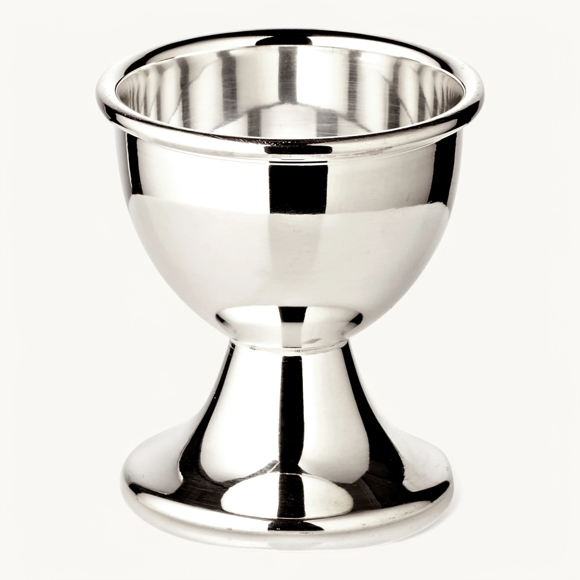 2er Set Eierbecher Classo (Höhe 5 cm), klassische Form, schwerversilbert