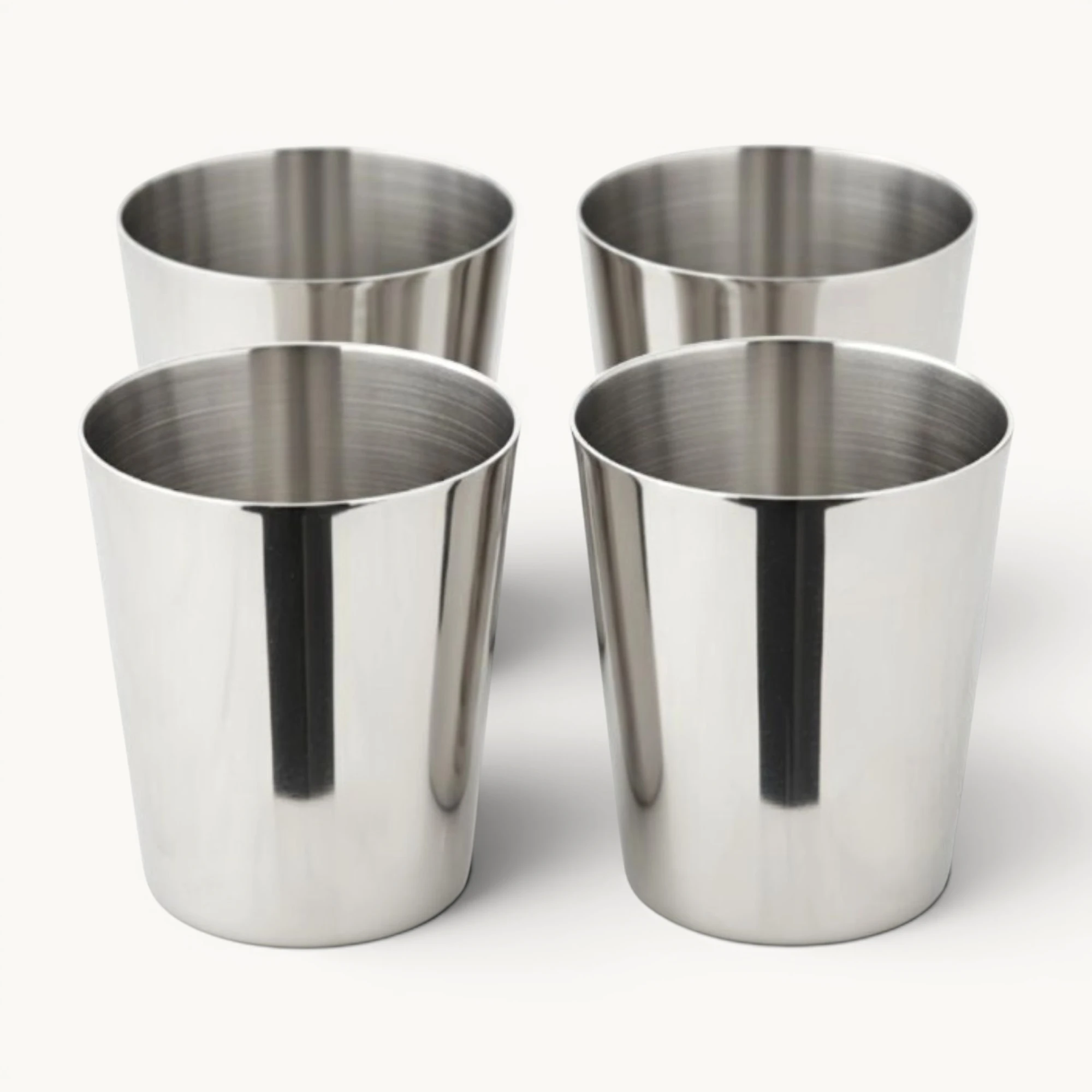 4er-Set Schnapsbecher Boy (Höhe 4,5 cm, Füllmenge 2 cl), edel versilbert