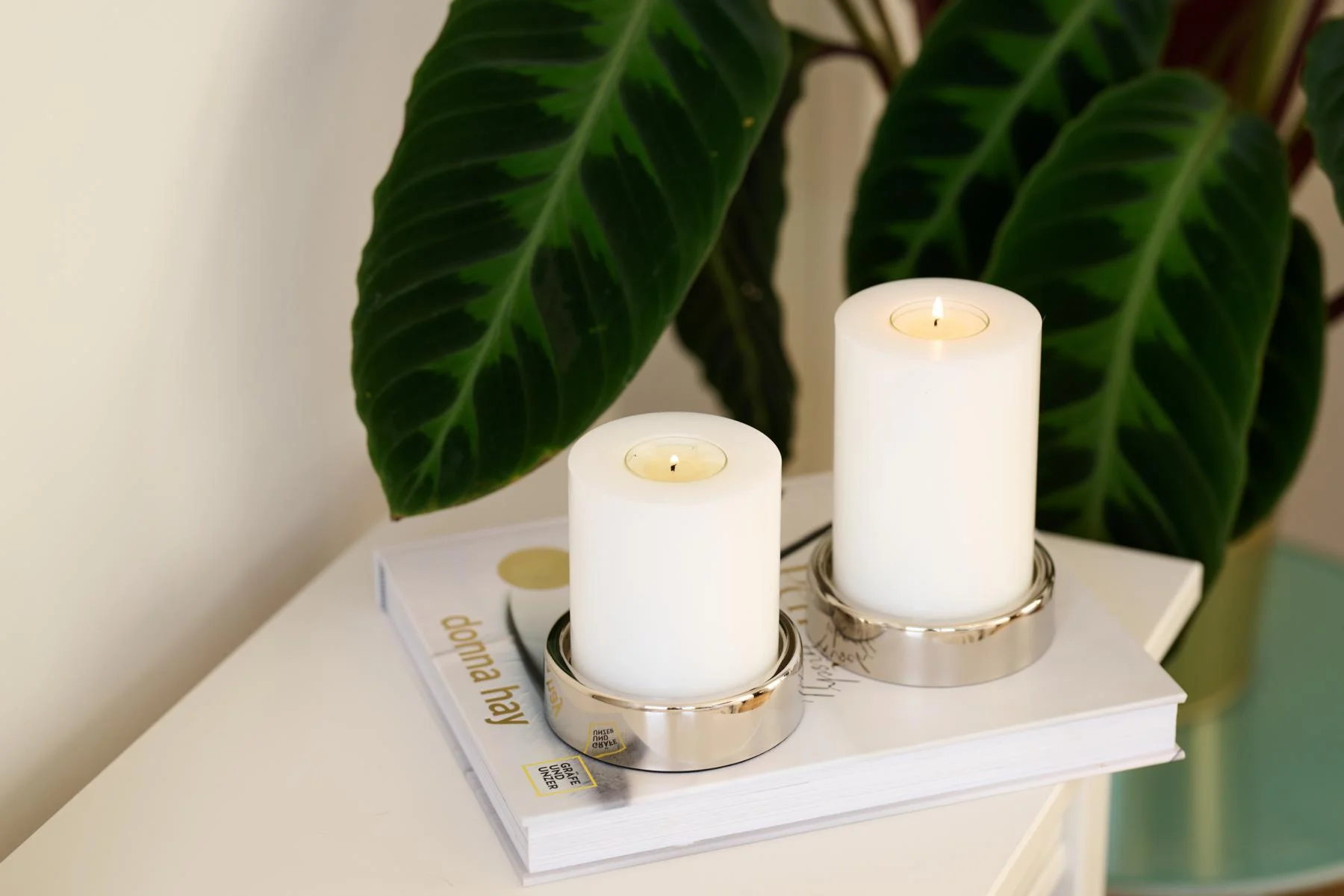 2er-Set Kerzenständer Sanremo (ø 10 cm), vernickelt, für Stumpenkerzen ø 8 cm 2er-Set Kerzenständer Sanremo (ø 10 cm), vernickelt, für Stumpenkerzen ø 8 cm