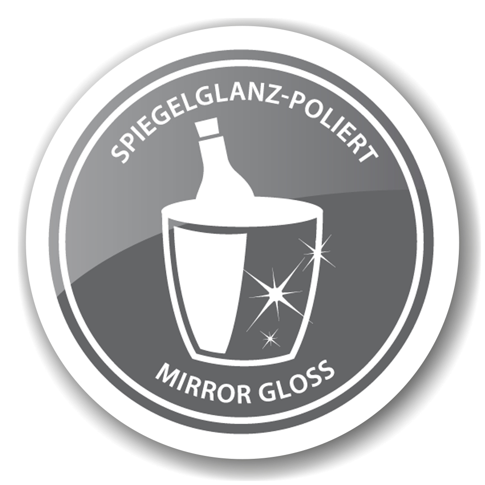 2. Wahl Sektkühlerständer, Ständer Olbia für Kühler, Edelstahl hochglanzpoliert, Höhe 62 cm