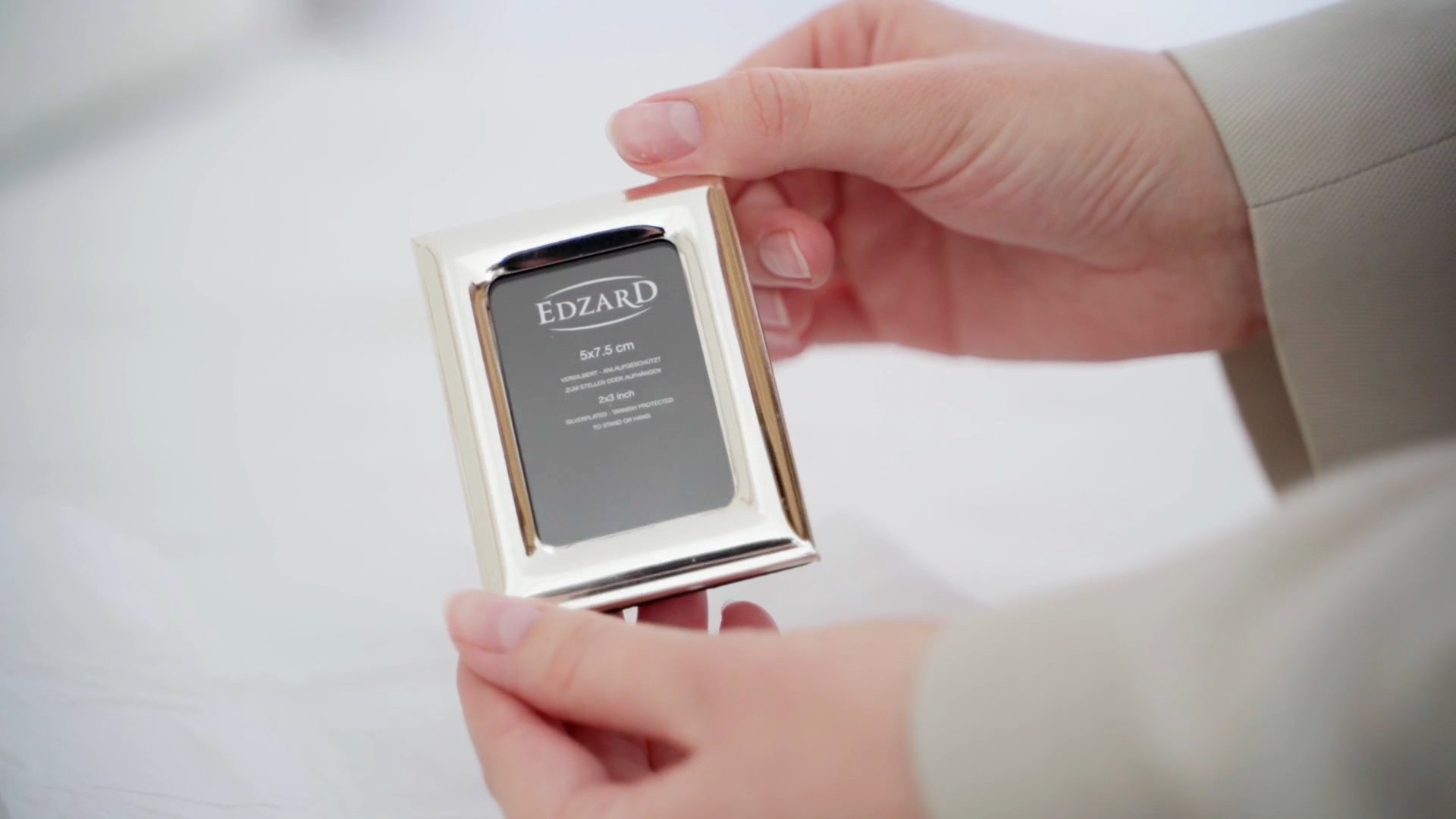 3er-Set Bilderrahmen Adria (4x6 cm), edel versilbert, anlaufgeschützt