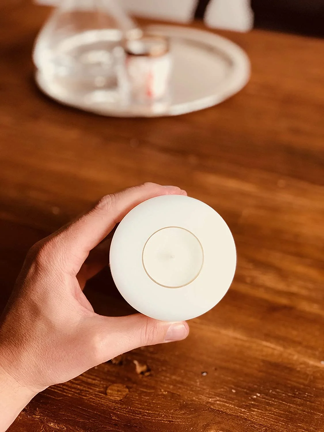 Dauerkerze Cornelius (Höhe 18 cm, ø 8 cm), weiß, Teelichthalter hitzebeständig 90° Dauerkerze Cornelius (Höhe 18 cm, ø 8 cm), weiß, Teelichthalter hitzebeständig 90°