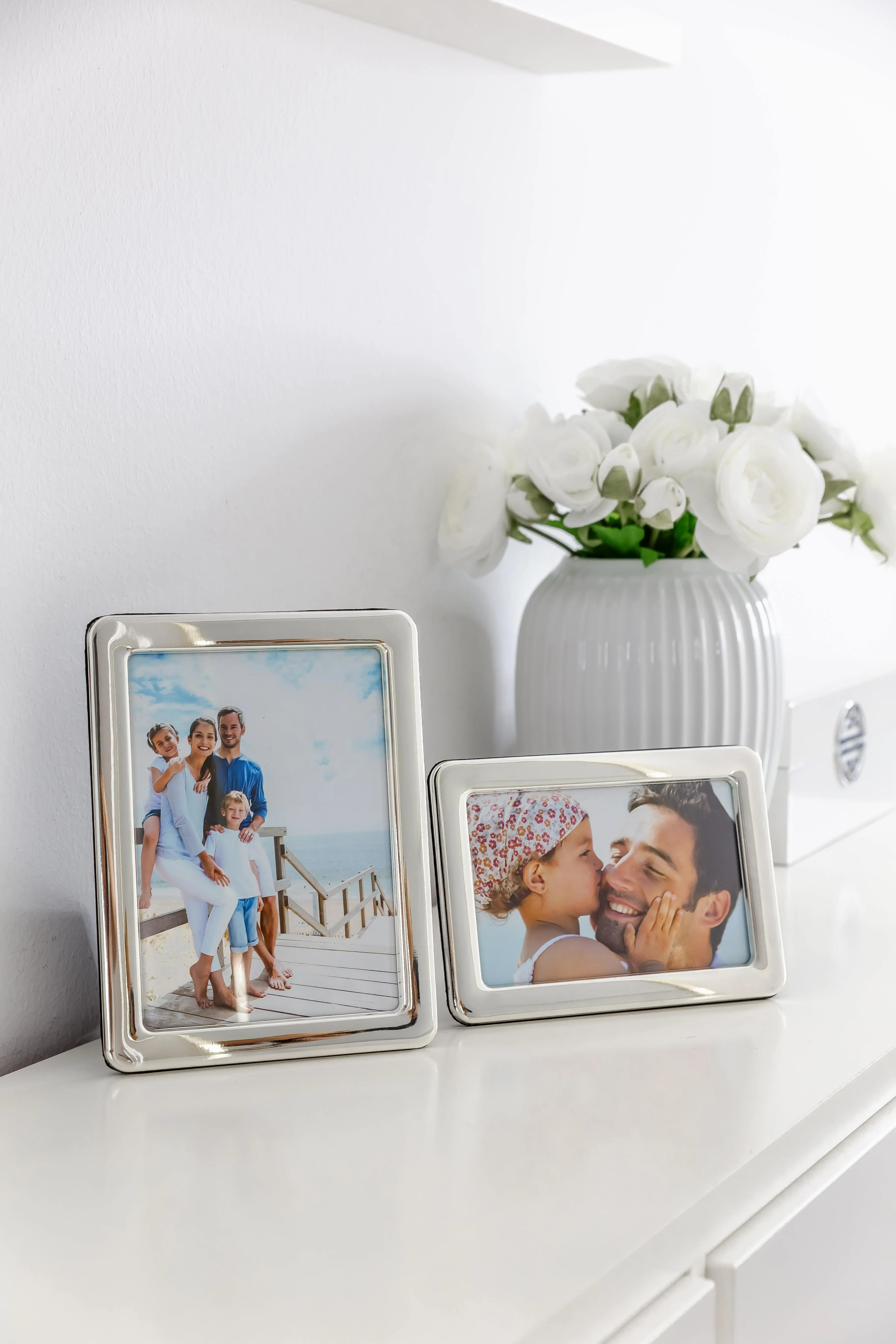 Bilderrahmen Anzio (13x18 cm), edel versilbert, anlaufgeschützt, 2 Aufhänger