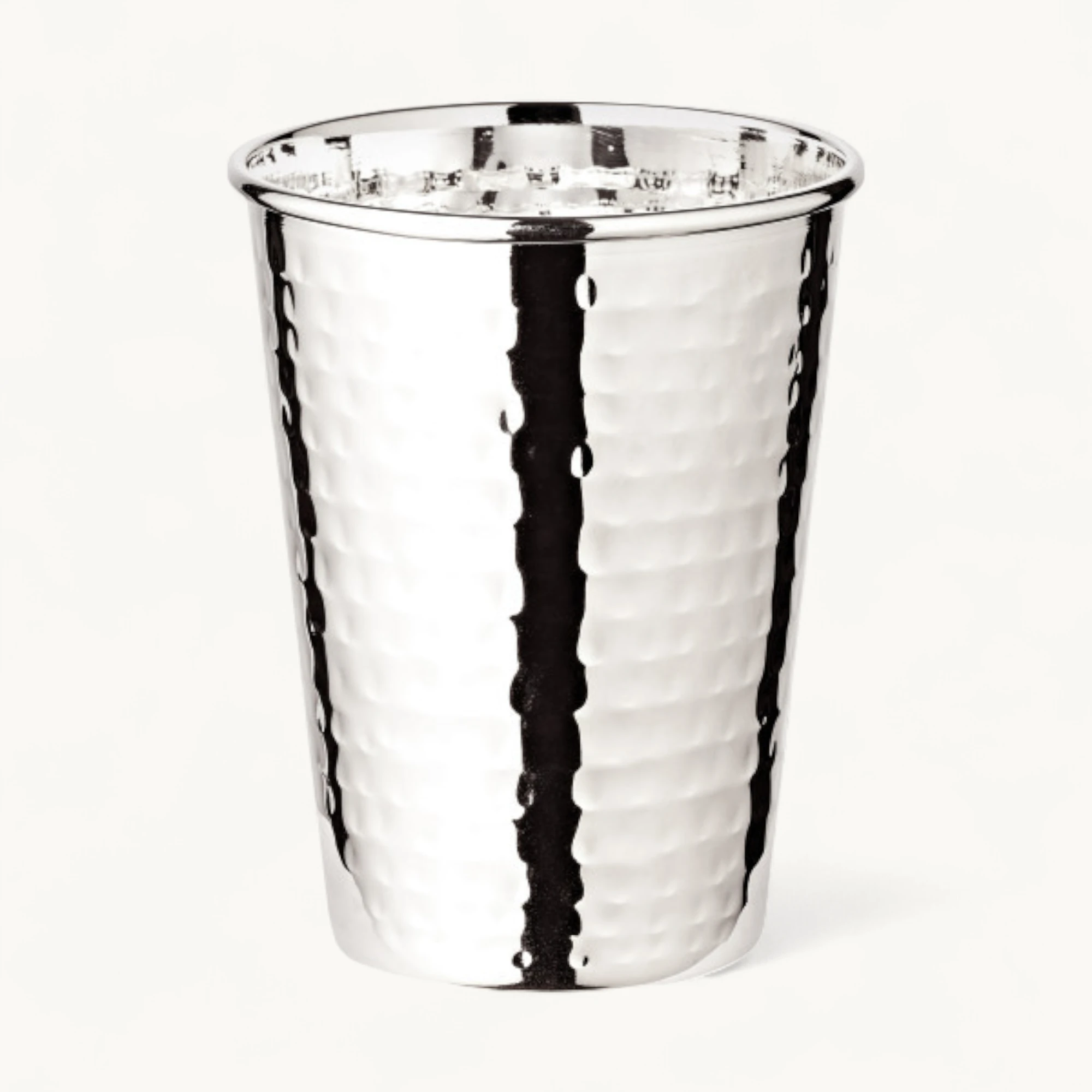 2. Wahl Trinkbecher Mido (Höhe 10 cm, Füllmenge 250 ml), gehämmert, edel versilbert