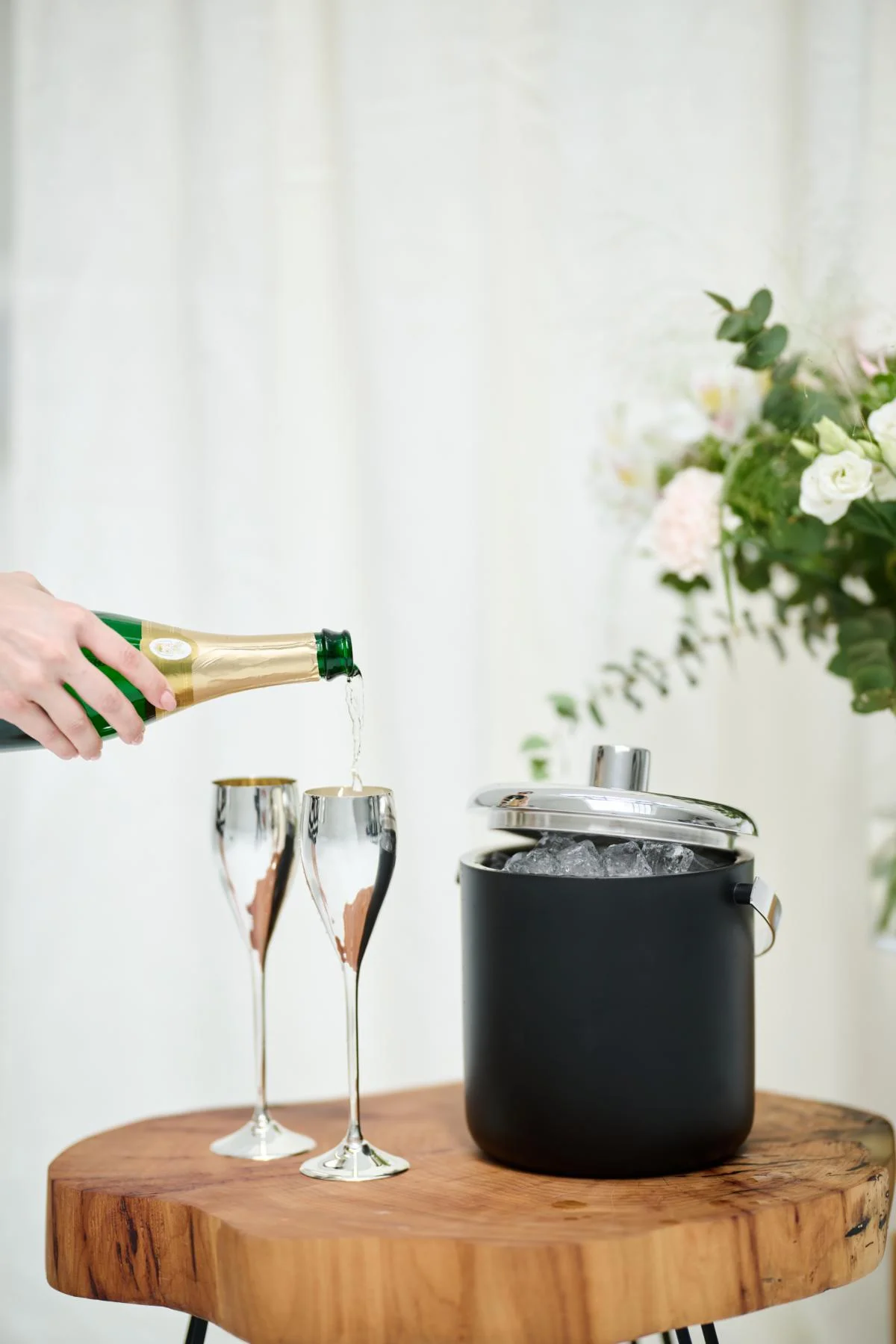 Sektkelch Dodo (Höhe 23 cm, Füllmenge 200 ml), glatt, edel versilbert Sektkelch Dodo (Höhe 23 cm, Füllmenge 200 ml), glatt, edel versilbert