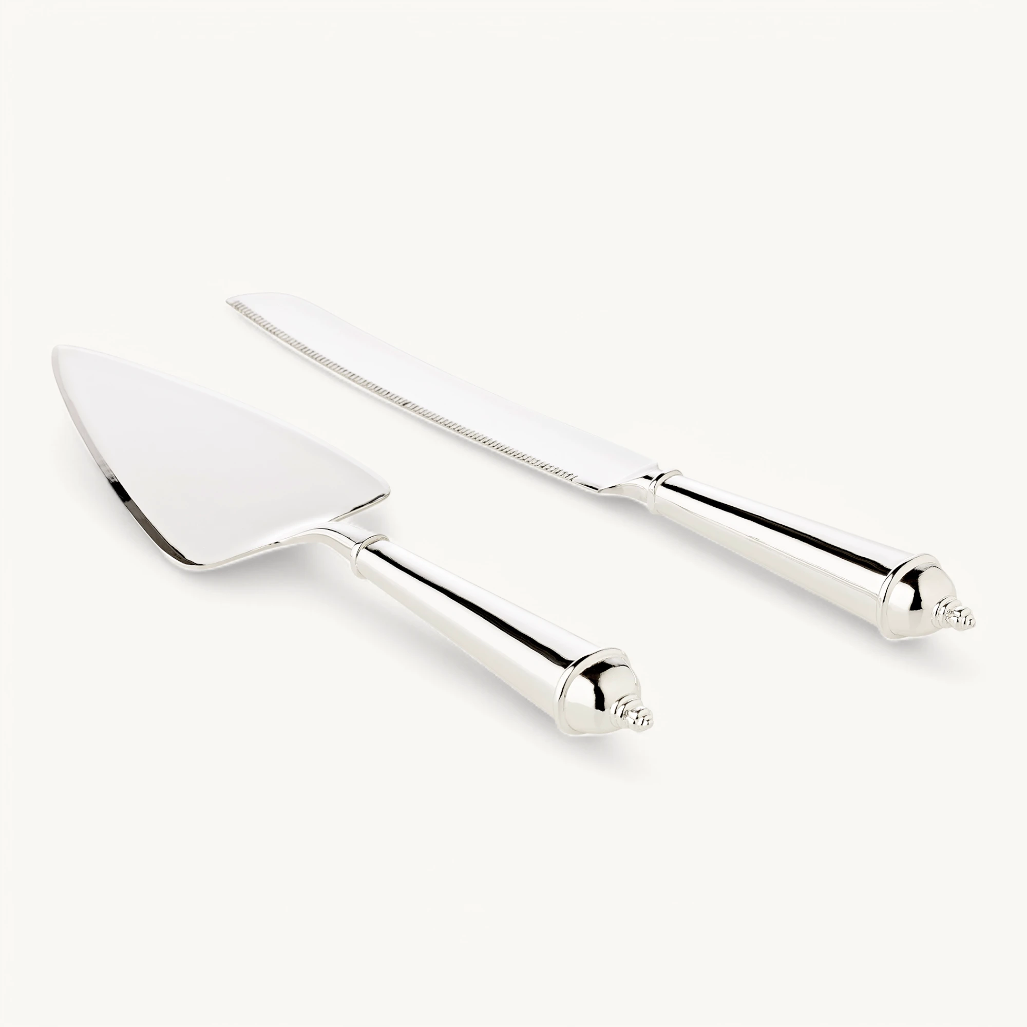 Tortenheber & Kuchenmesser Marit, edel versilbert, anlaufgeschützt, Messer L 32,5 cm, Heber L 29 cm