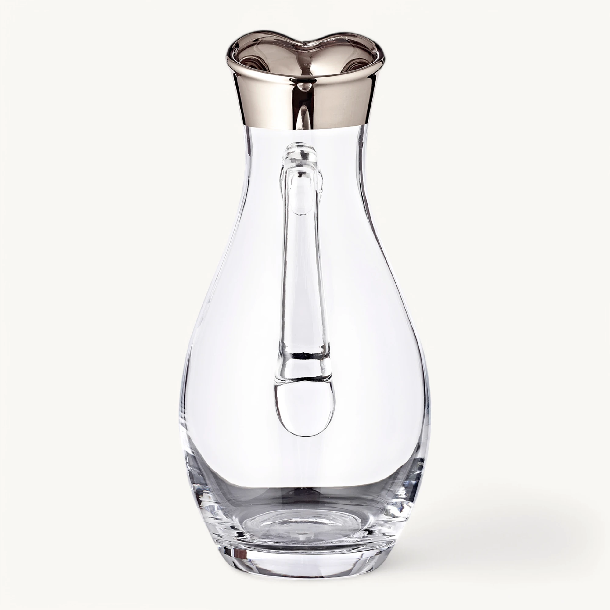 Krug Johnny (1,8 Liter), mundgeblasenes Kristallglas, Platinrand Krug Johnny (1,8 Liter), mundgeblasenes Kristallglas, Platinrand