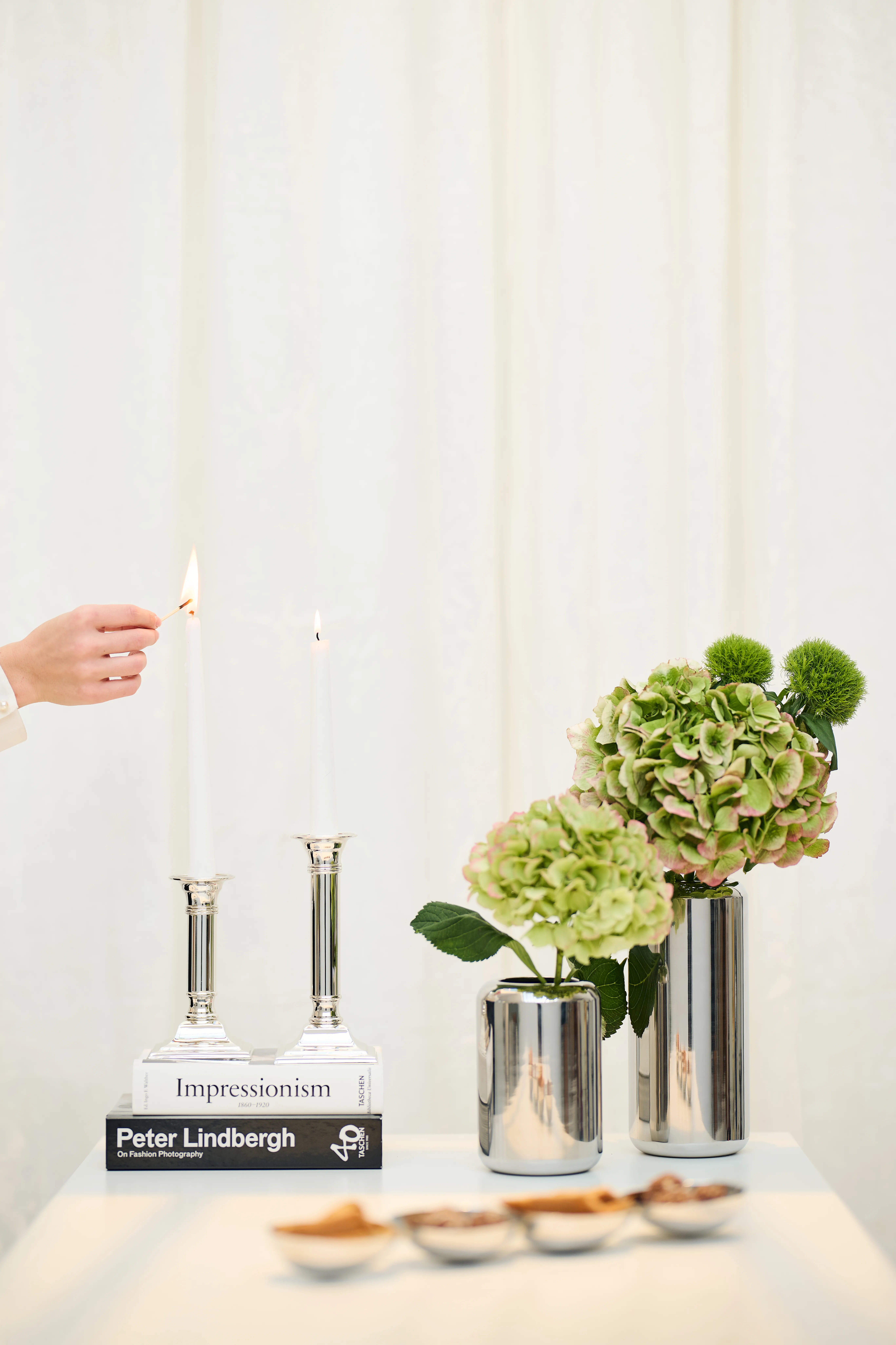 Kerzenleuchter Lincoln (Höhe 19 cm), edel versilbert, anlaufgeschützt, für Stabkerzen