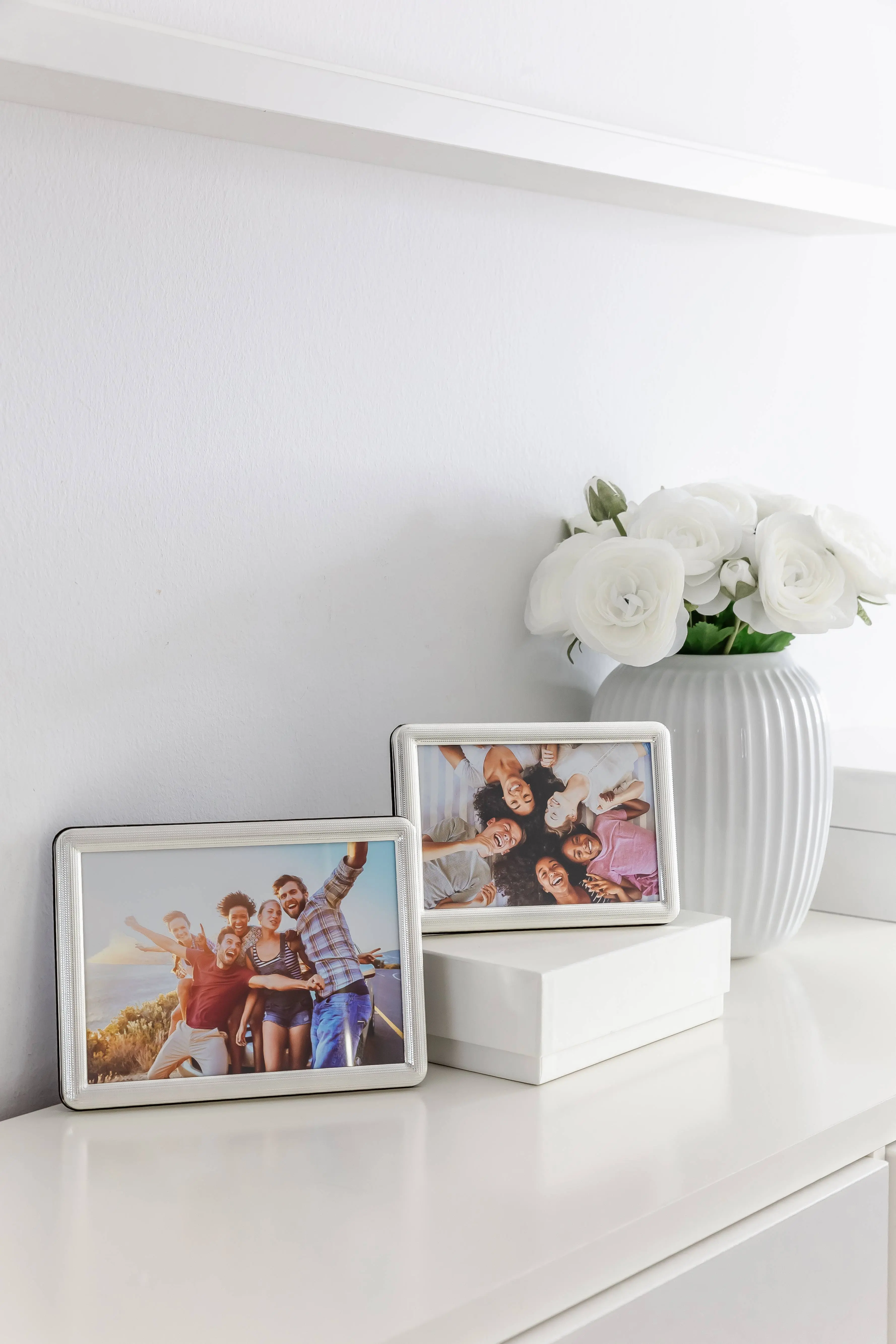 Bilderrahmen Ravenna (10x15 cm), edel versilbert, anlaufgeschützt, 2 Aufhänger Kopie