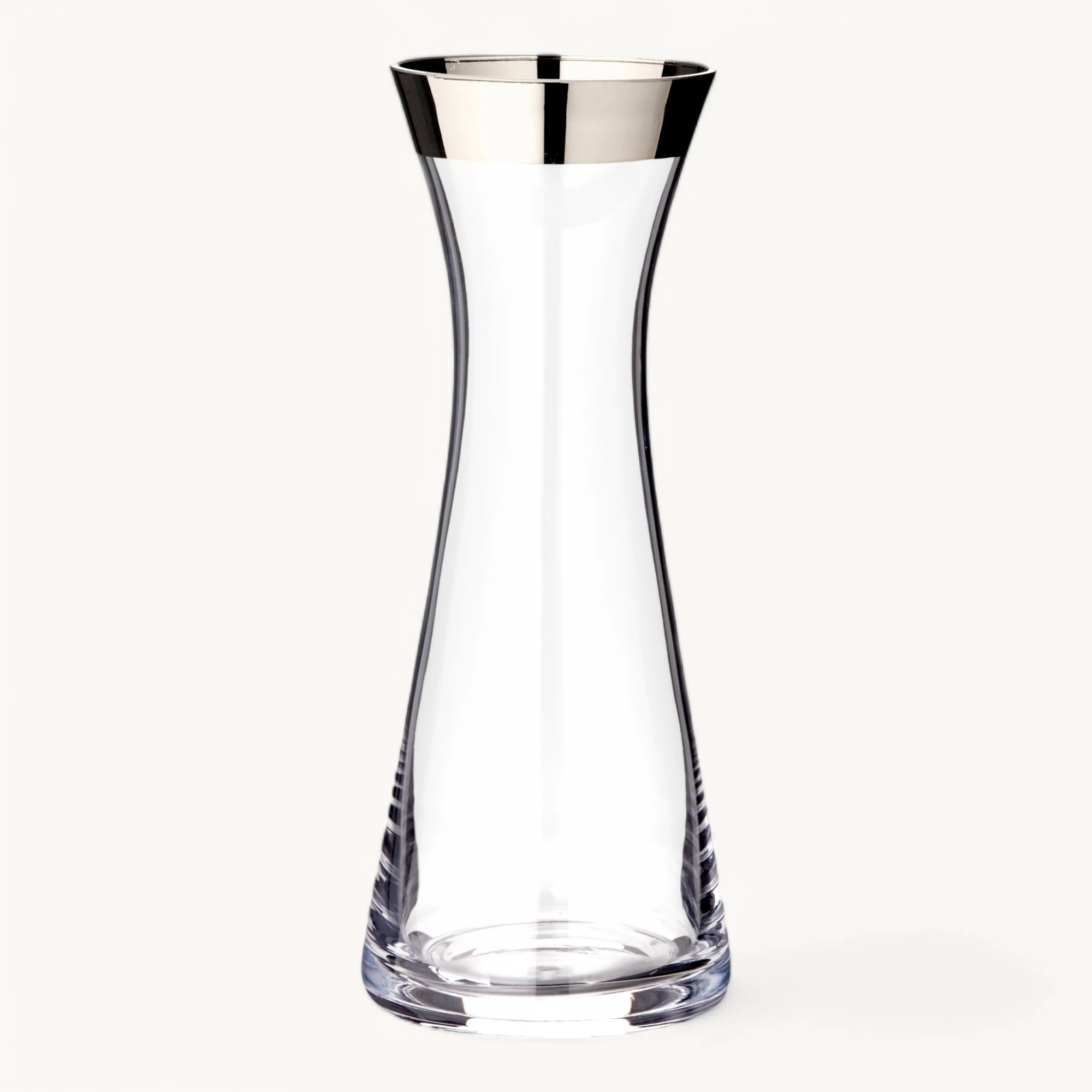 Karaffe Hendrik (0,8 Liter), mundgeblasenes Kristallglas, Platinrand