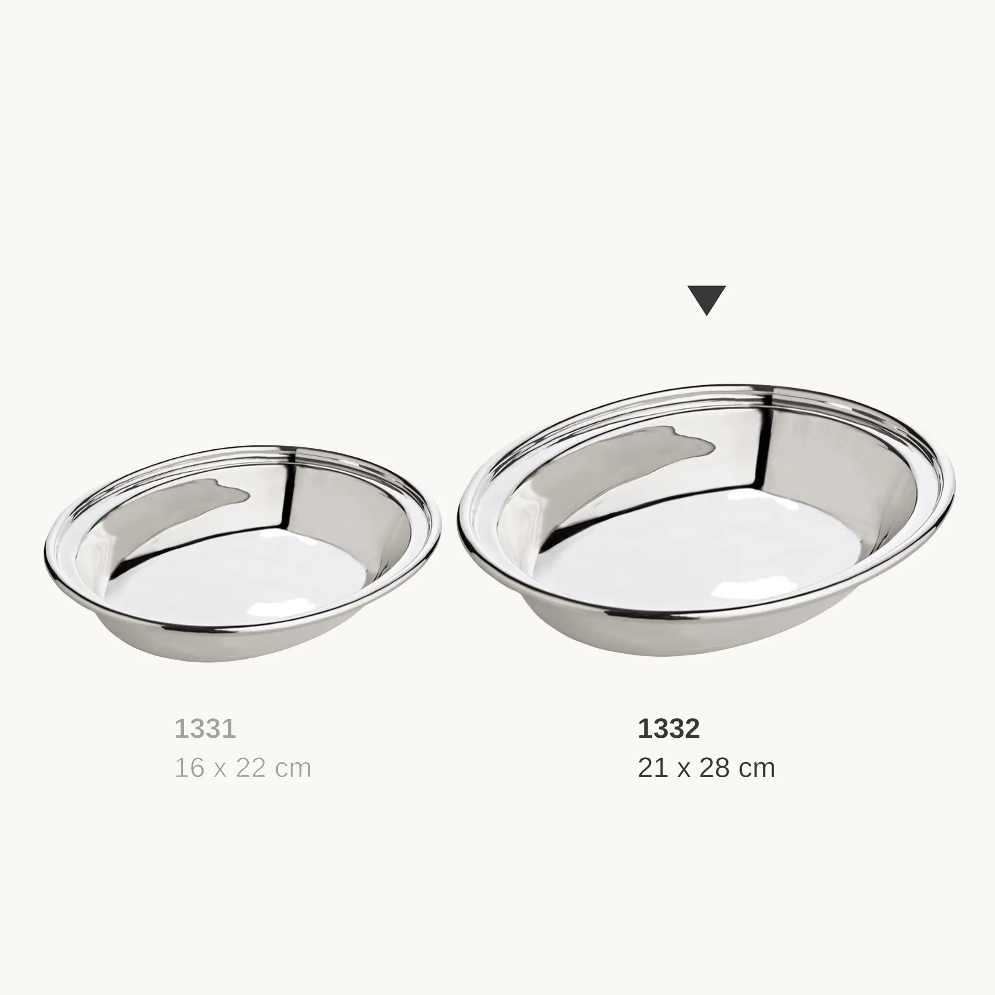 Schale Olympia (21 cm x 28 cm), oval, silberfarben, schwerversilbert Schale Olympia (21 cm x 28 cm), oval, silberfarben, schwerversilbert