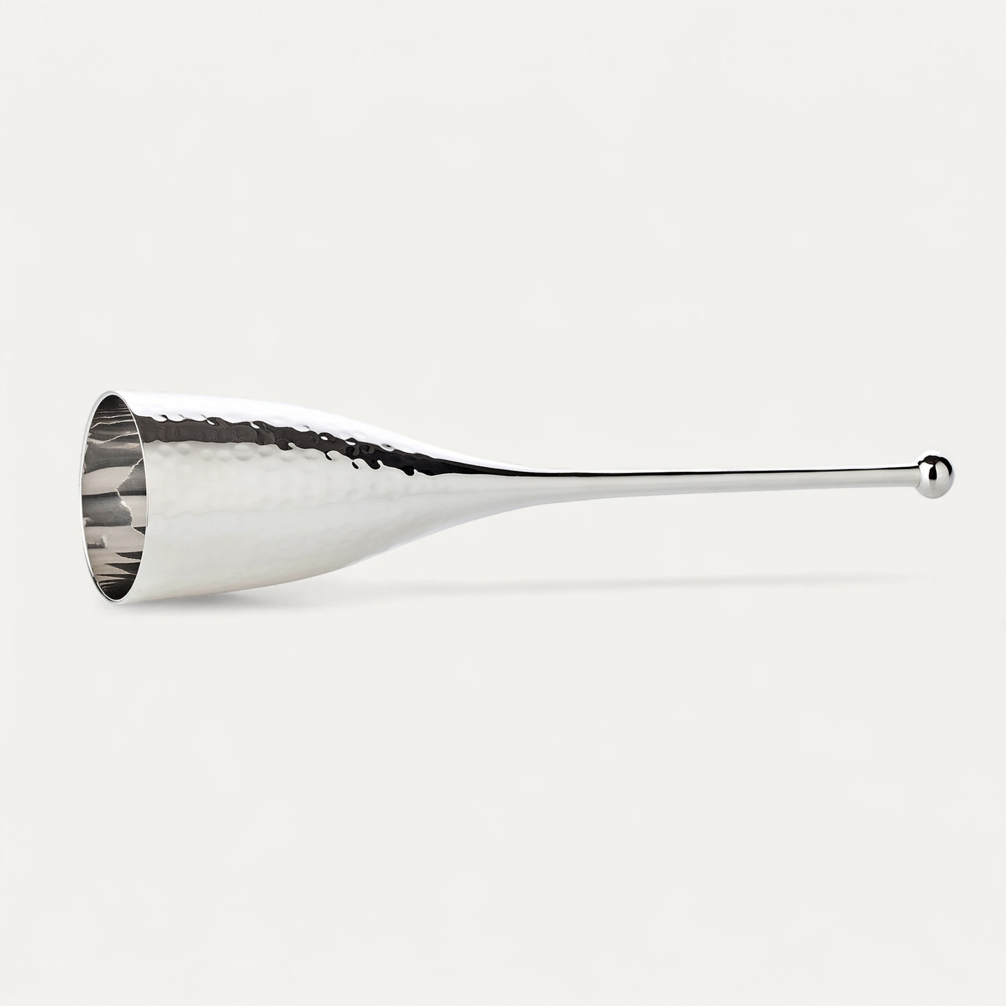 2er-Set Sektkelch Didi (Höhe 23 cm, Füllmenge 200 ml), mit Ständer, gehämmert, edel versilbert