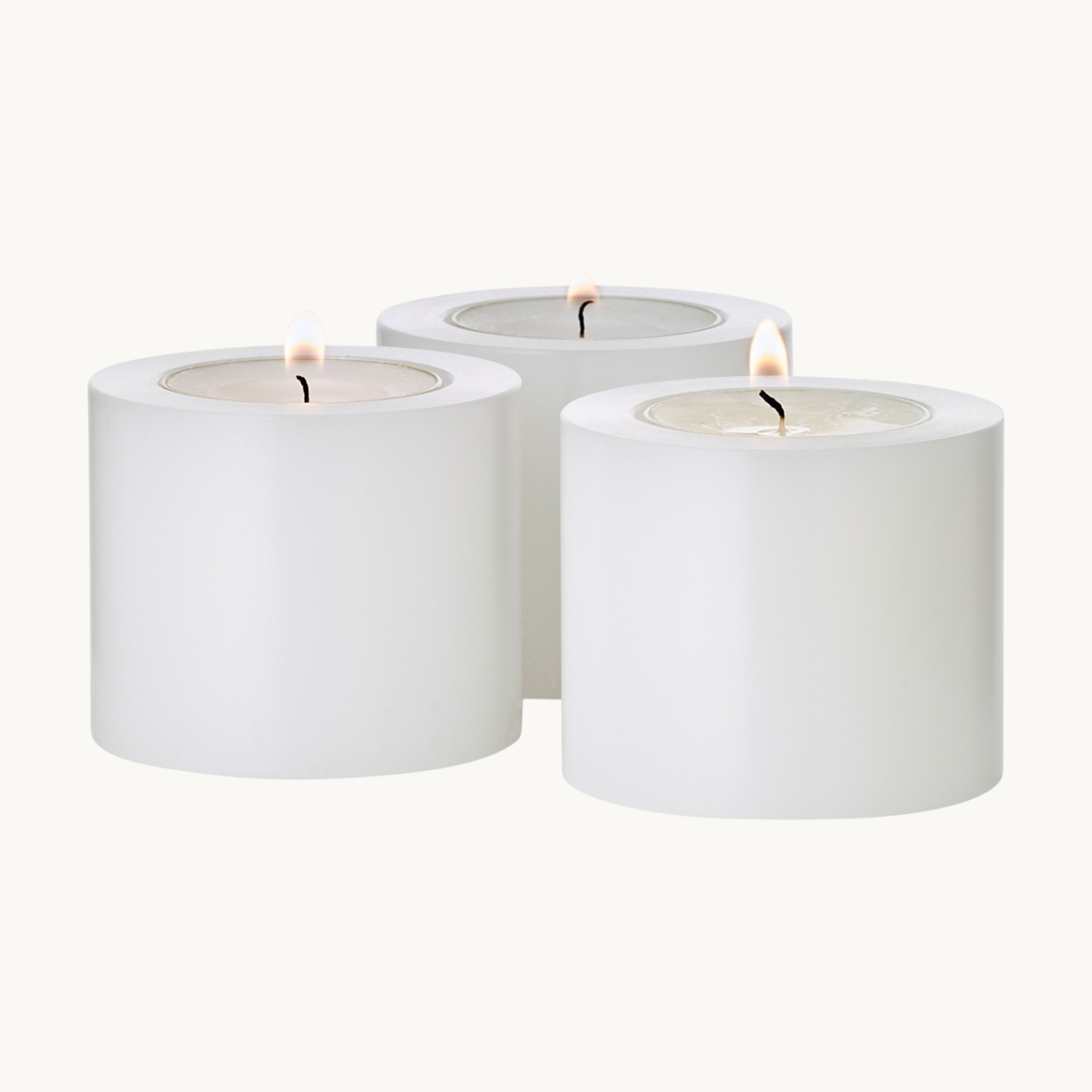 3er-Set Dauerkerze Cornelius (Höhe 5 cm, Ø 6 cm), Teelichthalter hitzebeständig bis 90° 3er-Set Dauerkerze Cornelius (Höhe 5 cm, Ø 6 cm), Teelichthalter hitzebeständig bis 90°