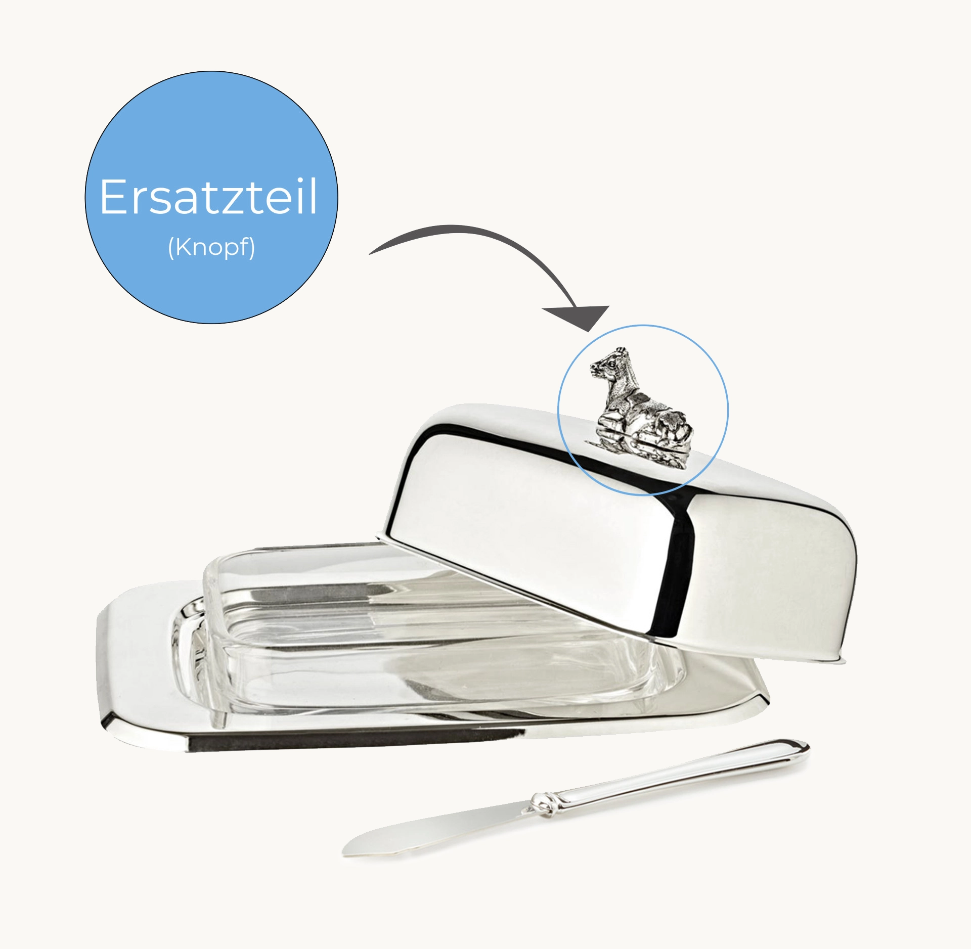 Kuh Knopf zu 2440, 2442, 2444, 2446