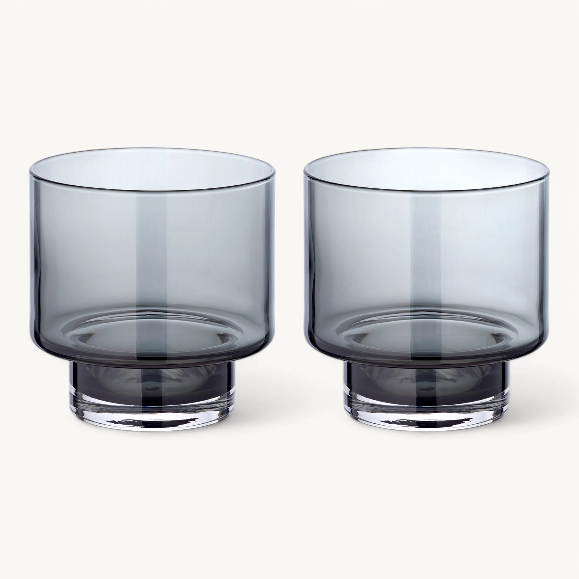 2er Set Windlicht Marla (ø 11 cm) dunkles mundgeblasenes Glas, Kerzenglas für Maxiteelichter 2er Set Windlicht Marla (ø 11 cm) dunkles mundgeblasenes Glas, Kerzenglas für Maxiteelichter
