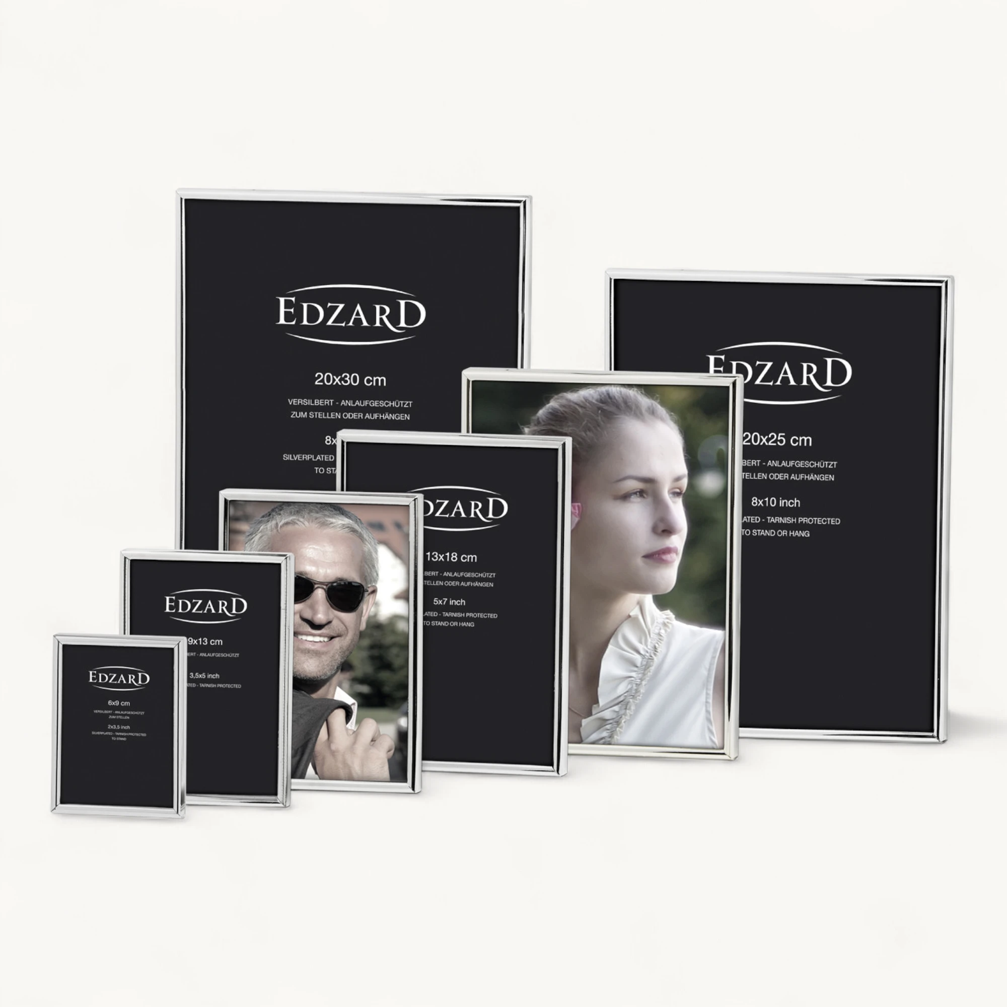 Bilderrahmen Genua (20x30 cm), edel versilbert, anlaufgeschützt, 2 Aufhänger Bilderrahmen Genua (20x30 cm), edel versilbert, anlaufgeschützt, 2 Aufhänger