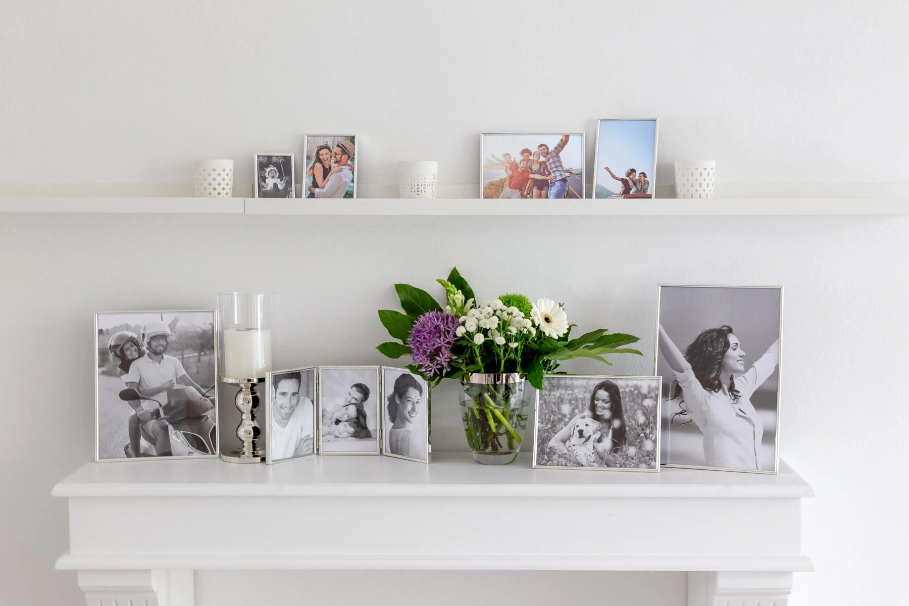 Bilderrahmen Genua (13x18 cm), edel versilbert, anlaufgeschützt, 2 Aufhänger