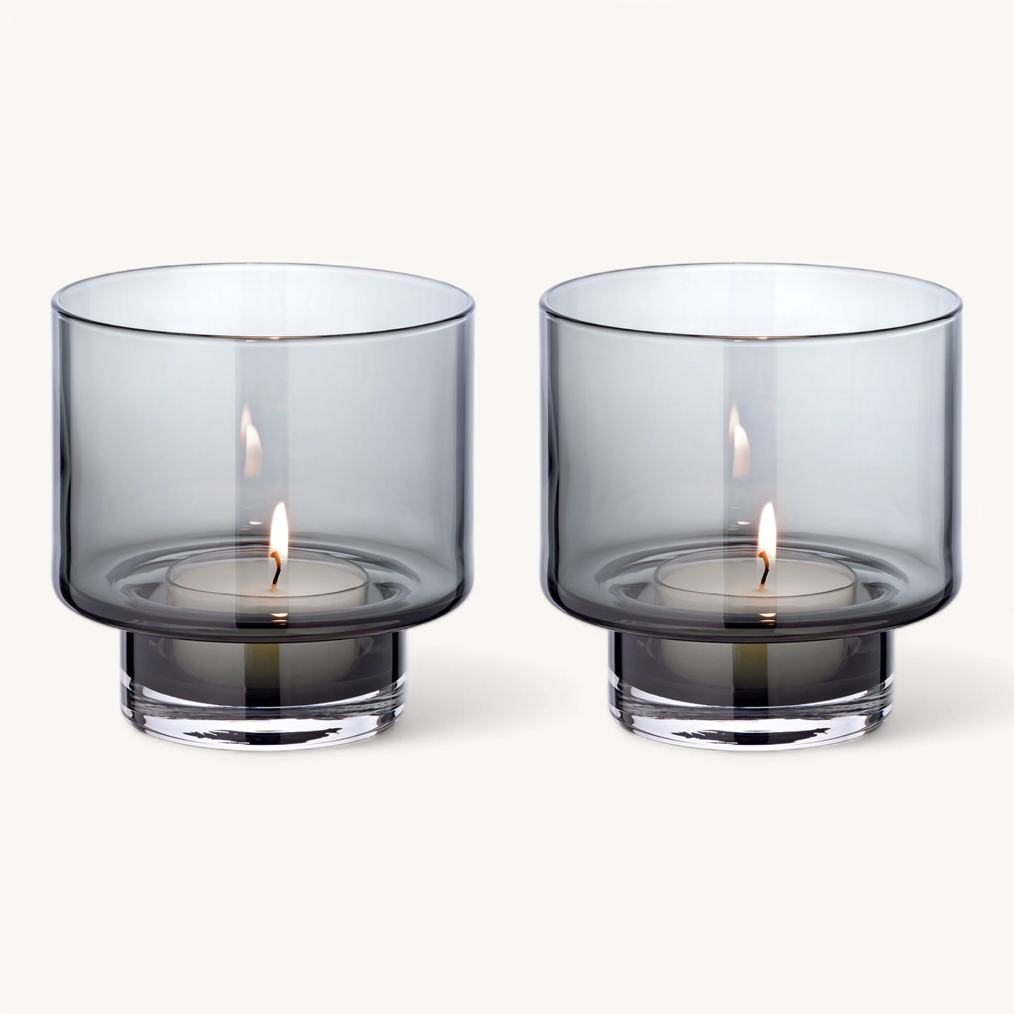 2er Set Windlicht Marla (ø 11 cm) dunkles mundgeblasenes Glas, Kerzenglas für Maxiteelichter 2er Set Windlicht Marla (ø 11 cm) dunkles mundgeblasenes Glas, Kerzenglas für Maxiteelichter