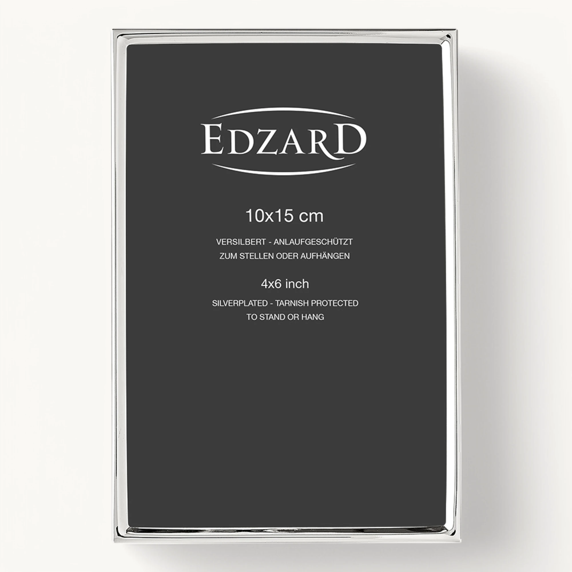 Bilderrahmen Otto (10x15 cm), edel versilbert, anlaufgeschützt, 2 Aufhänger