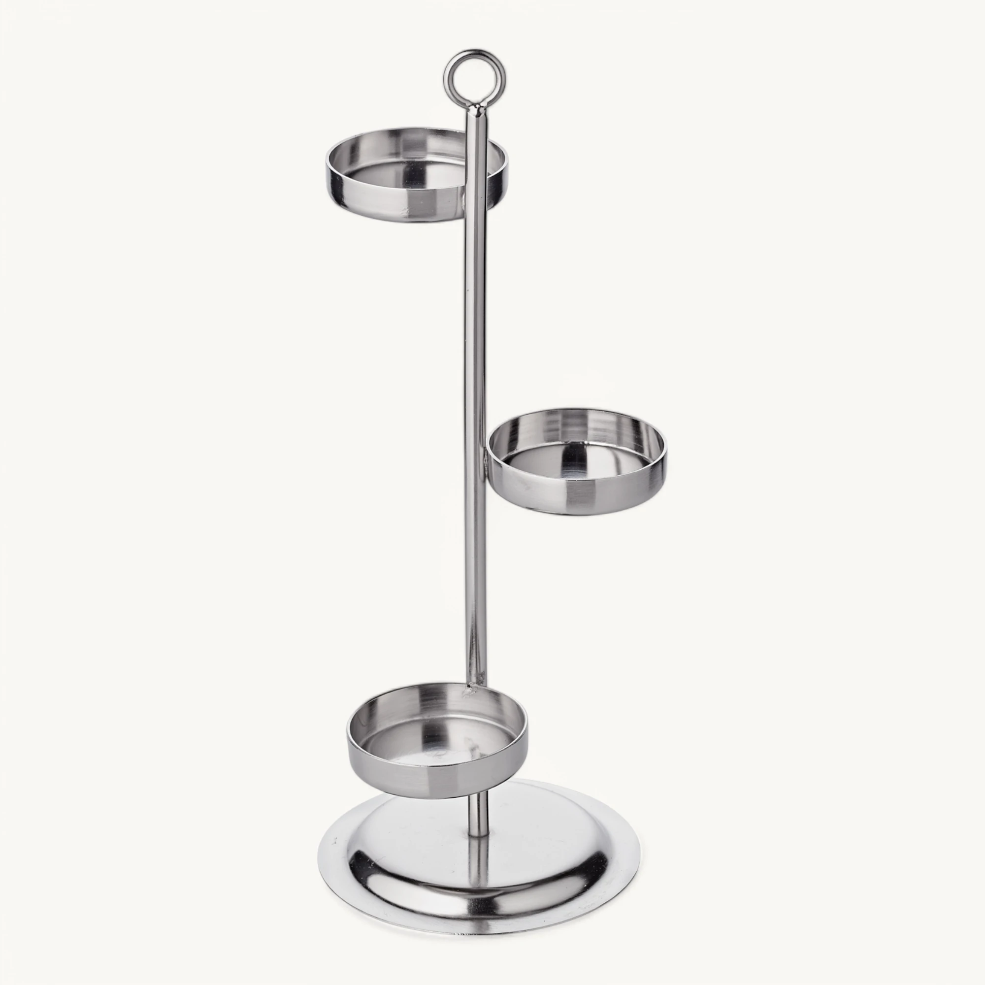 Teelichthalter Denver (Höhe 21,5 cm), silberfarben, glänzend, vernickelter Edelstahl