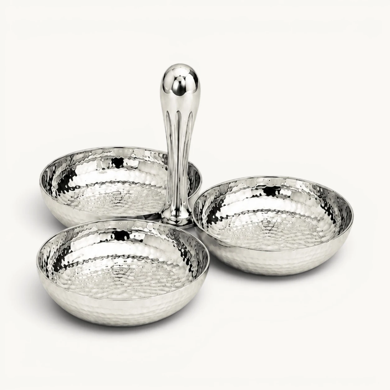 Schale Akron ( H 11 cm, ⌀ 9 cm), vernickelt