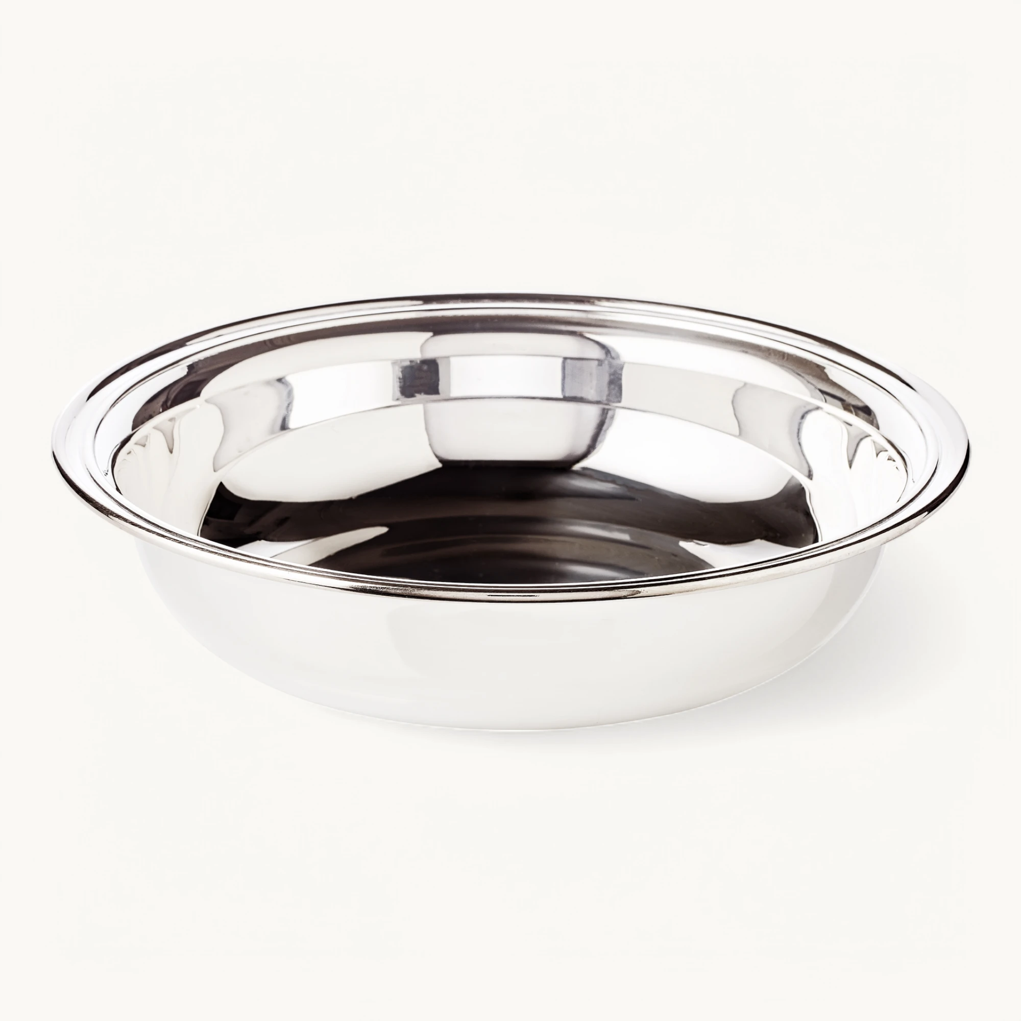Schale Saturn (Ø 21 cm), silberfarben, schwerversilbert