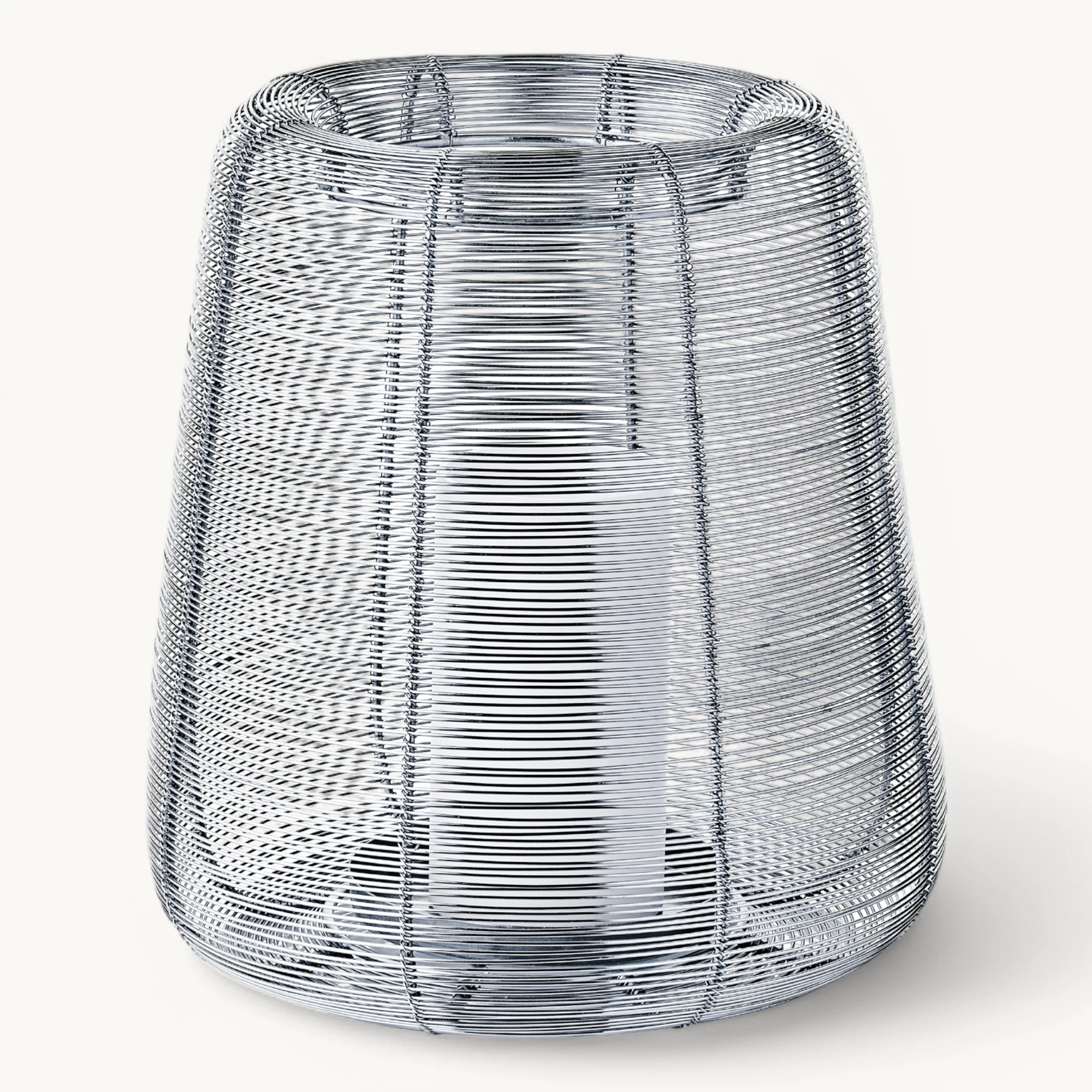 SALE Windlicht Kurt (Höhe 29 cm), silberfarben, vernickelter Edelstahl