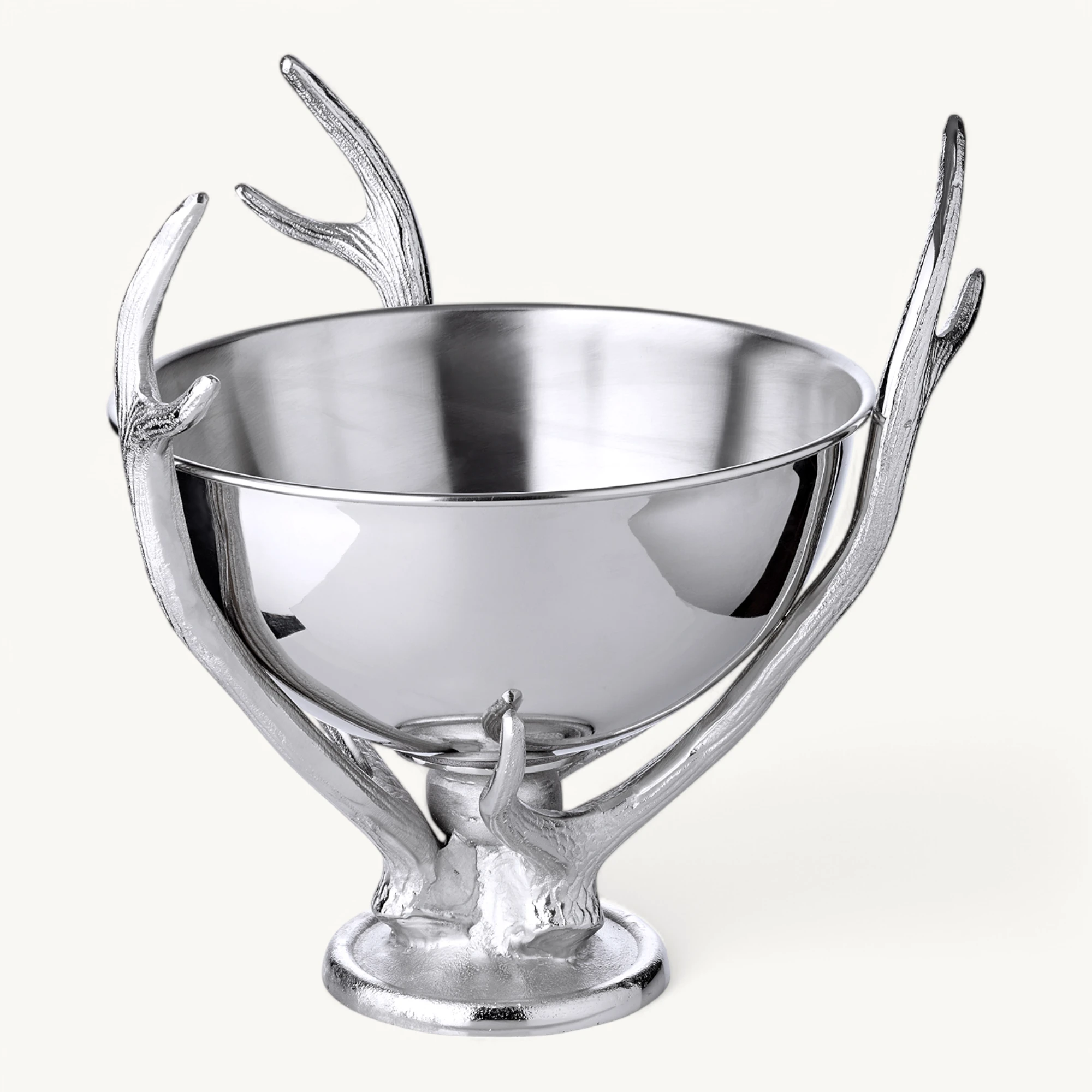 Sektkühler Lita (Höhe 37 cm, Ø 31 cm), silberfarben, Aluminium vernickelt, Geweih-Optik Sektkühler Lita (Höhe 37 cm, Ø 31 cm), silberfarben, Aluminium vernickelt, Geweih-Optik