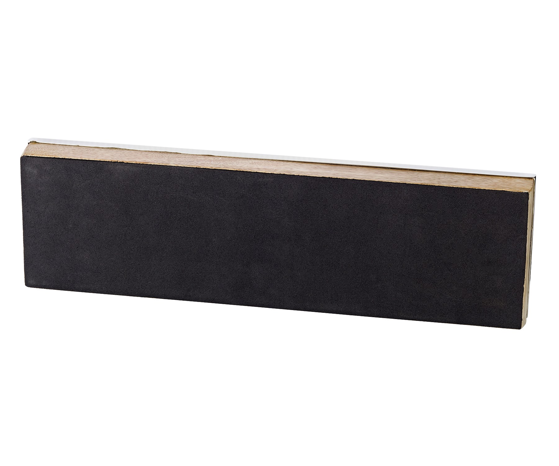 Adventskerzenhalter Lille (Höhe 9 cm, Länge 45 cm), Edelstahl und Mangoholz, für 4 Kerzen ø 8 cm