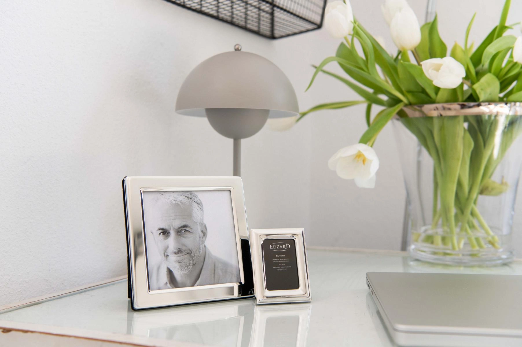 2er-Set Bilderrahmen Adria (4x6 cm), edel versilbert, anlaufgeschützt 2er-Set Bilderrahmen Adria (4x6 cm), edel versilbert, anlaufgeschützt