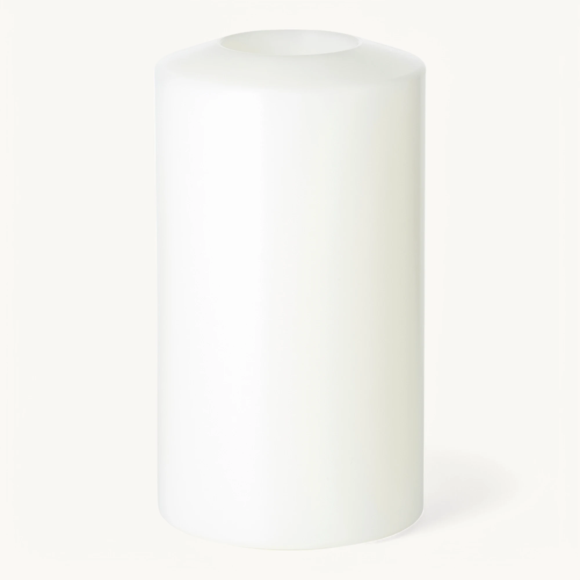 Dauerkerze Cornelius Doppel Pine (Höhe 15 cm, Ø 8 cm), weiß, hitzebeständig bis 90°