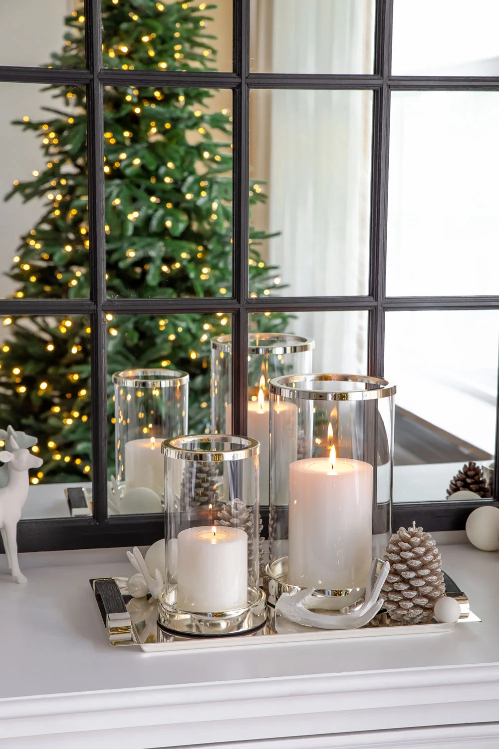 Windlicht Sanremo (Höhe 20 cm), edel versilbert, anlaufgeschützt Windlicht Sanremo (Höhe 20 cm), edel versilbert, anlaufgeschützt