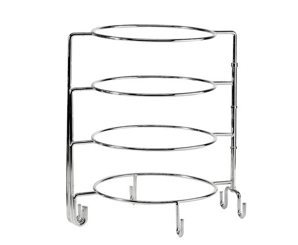 SALE 2. Wahl Tellerhalter Etagere Riva, edel versilbert, Höhe 37 cm, Durchmesser 24 cm