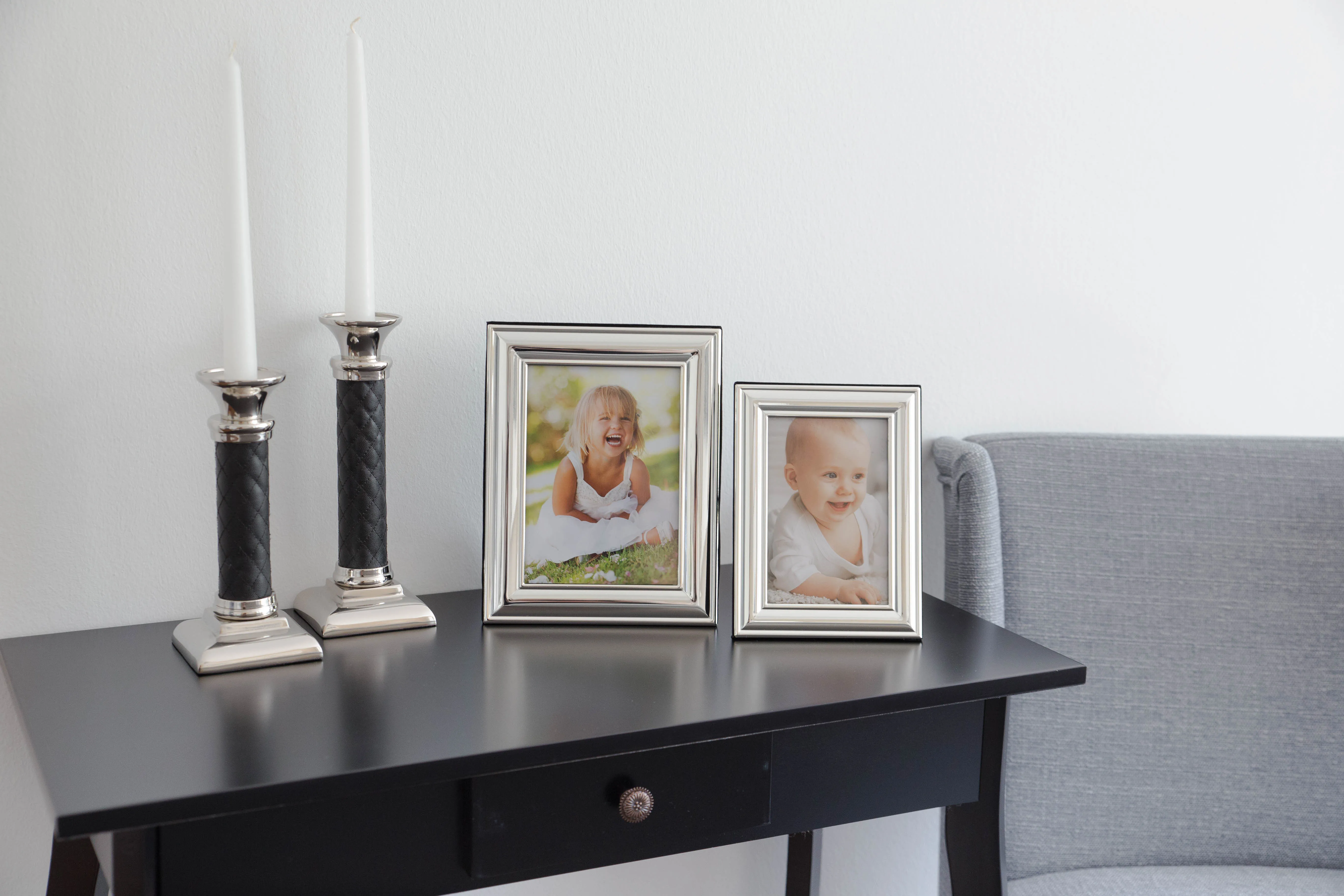 Bilderrahmen Terni (15x20 cm), edel versilbert, anlaufgeschützt, 2 Aufhänger