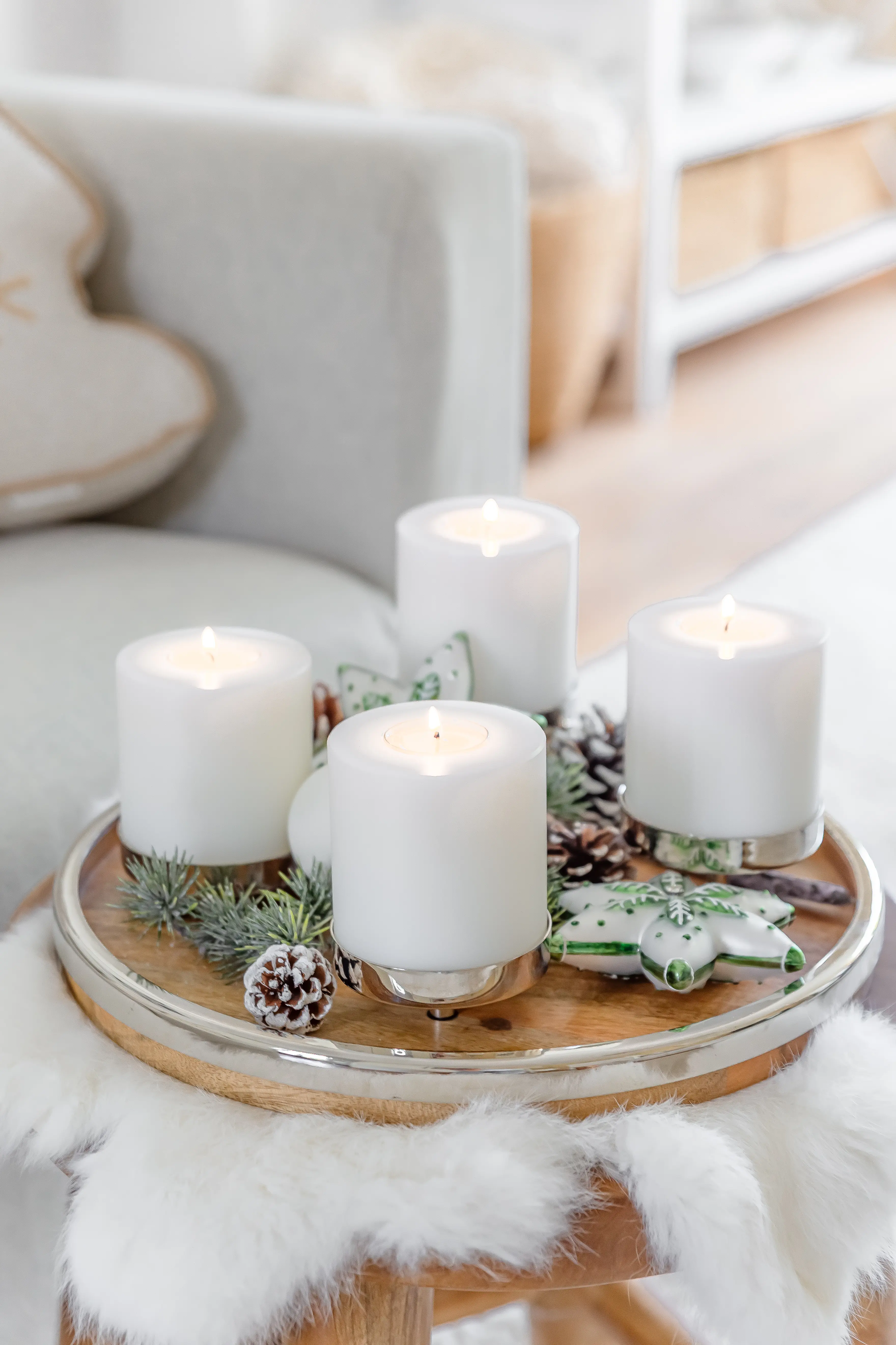 2er-Set Dauerkerze Cornelius (Höhe 9 cm, Ø 8 cm), hitzebeständig bis 90°