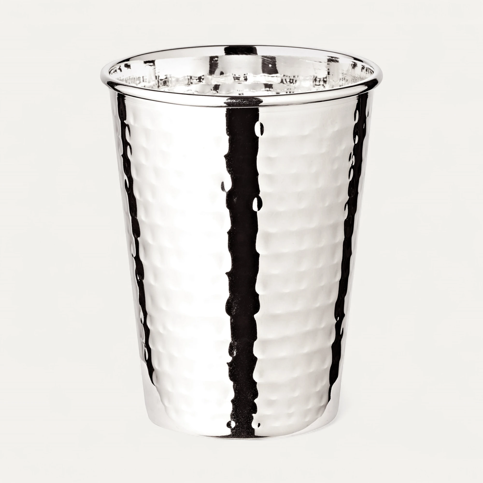 2. Wahl 2er-Set Trinkbecher Mido (Höhe 10 cm, Füllmenge 250 ml), gehämmert, edel versilbert