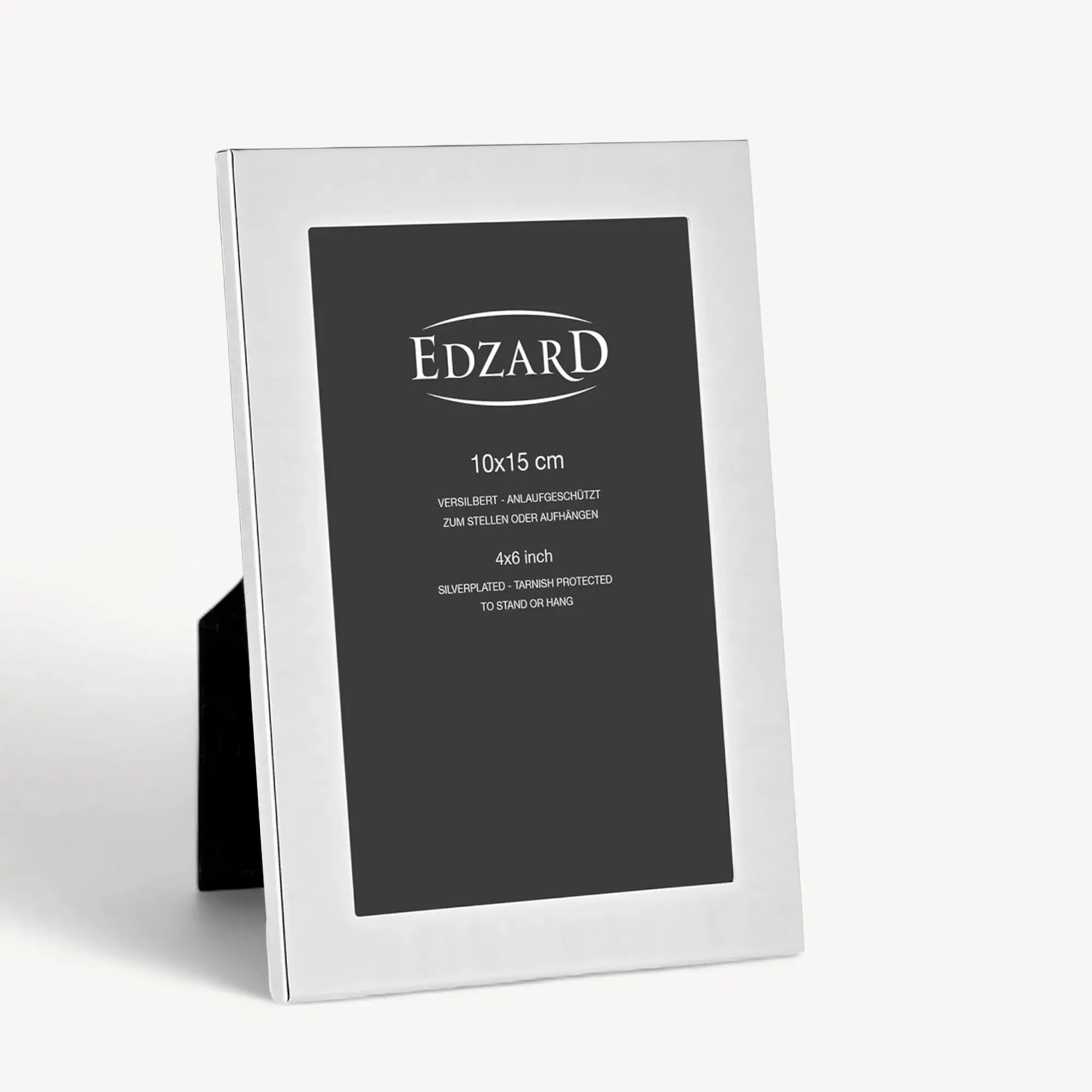 Bilderrahmen Prato (10x15 cm), edel versilbert, anlaufgeschützt, 2 Aufhänger