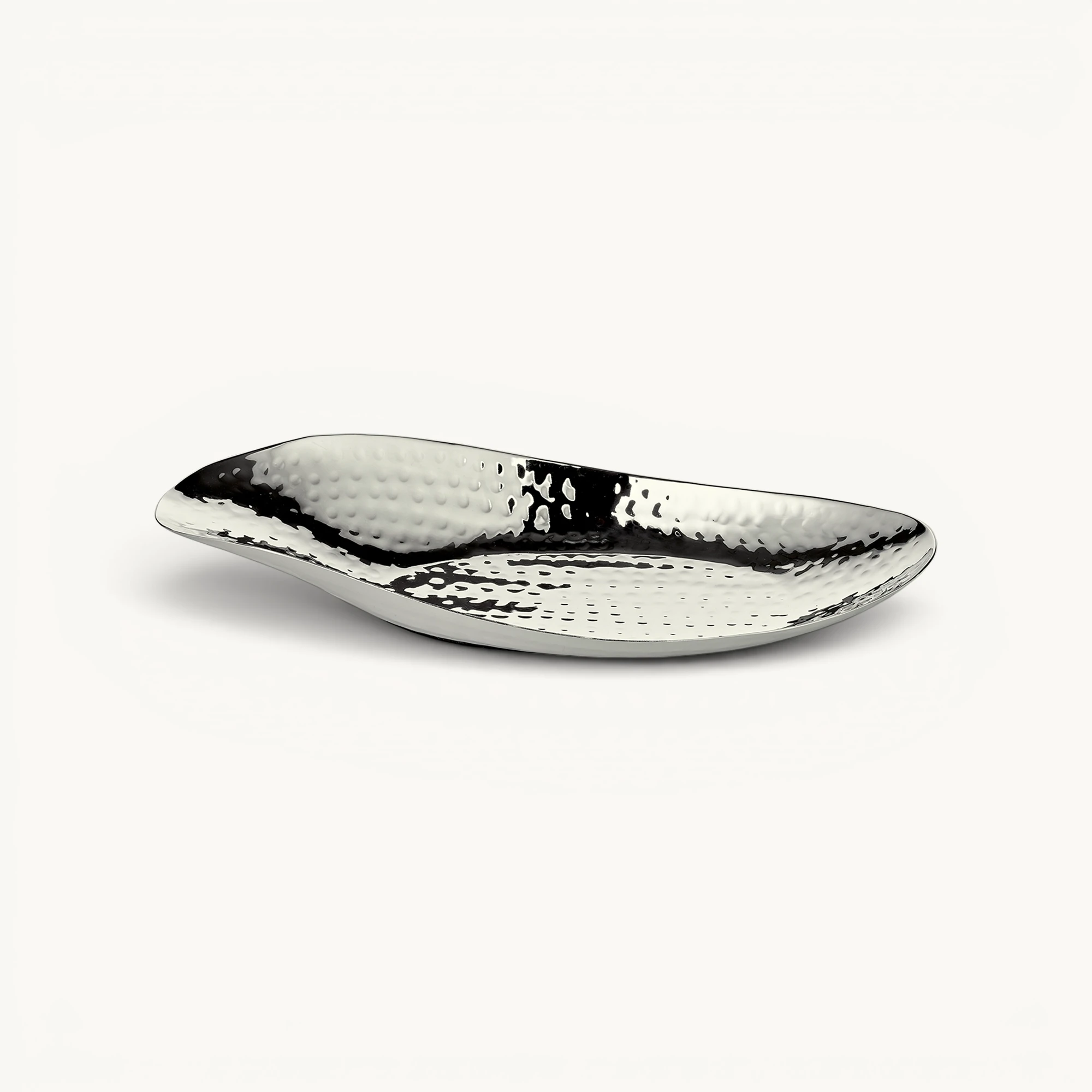 Schale Montana ( L 22,5 cm), Edelstahl vernickelt