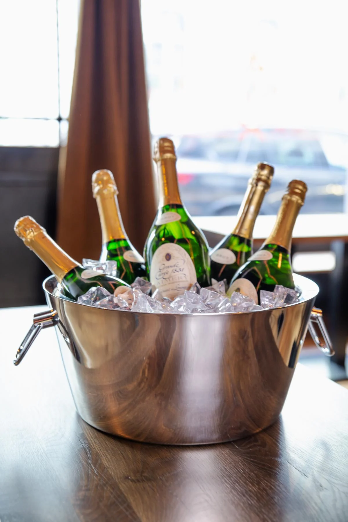 Flaschenkühler Ontario (Höhe 18 cm,  Ø 38 cm), mit Griffen, Edelstahl, hochglanzpoliert Flaschenkühler Ontario (Höhe 18 cm,  Ø 38 cm), mit Griffen, Edelstahl, hochglanzpoliert