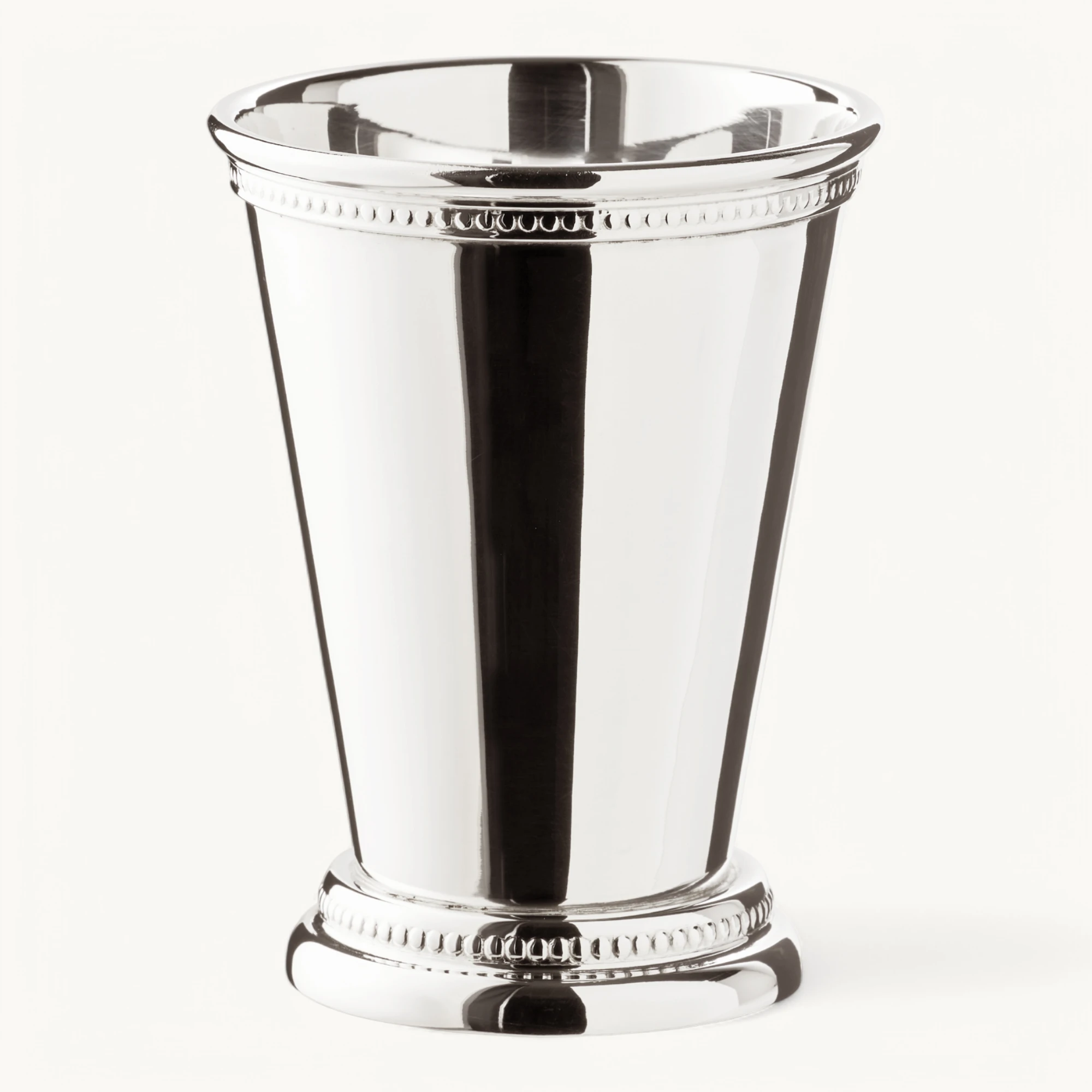 Vase Perla  (Höhe 11 cm, Ø 9 cm), silberfarben, mit Perlenrand, schwerversilbert