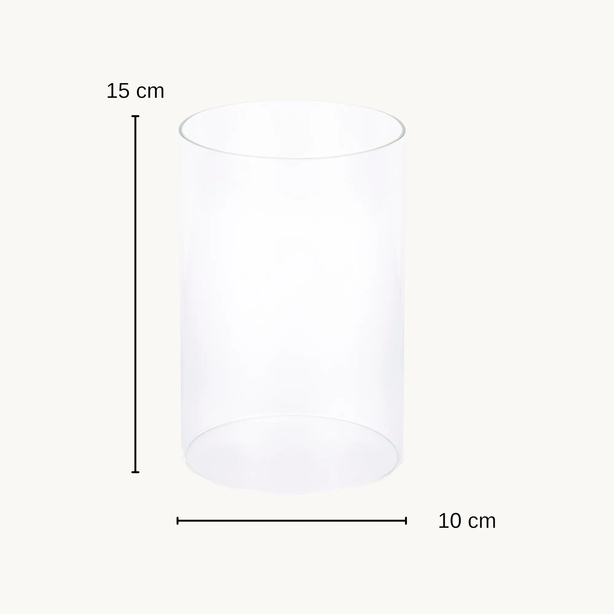 Ersatzglas (Höhe 15 cm, Ø 10 cm) zu Mascha & Bamboo 2834, 2836, 2838, 2785, 2786, 2787