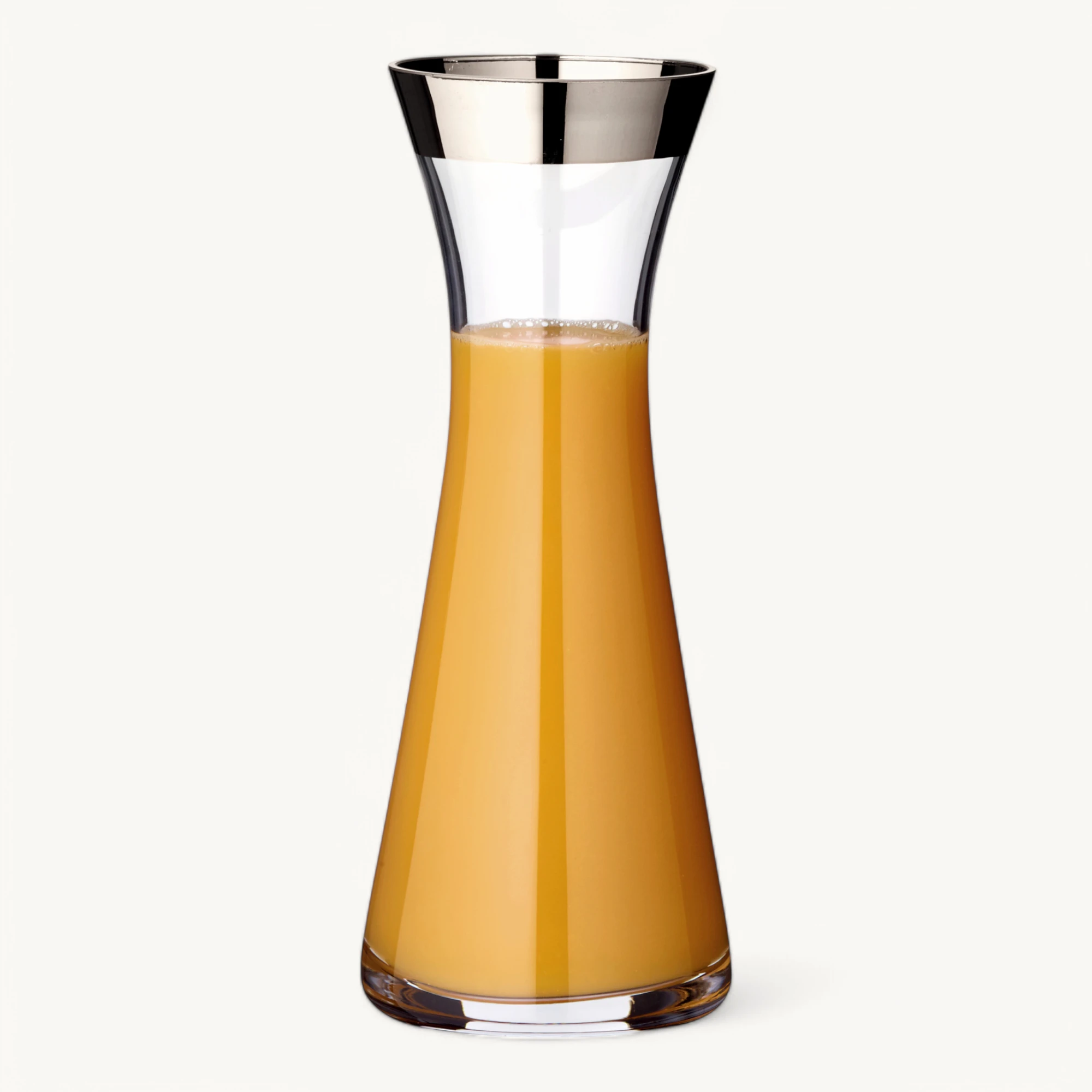 Karaffe Hendrik (0,8 Liter), mundgeblasenes Kristallglas, Platinrand