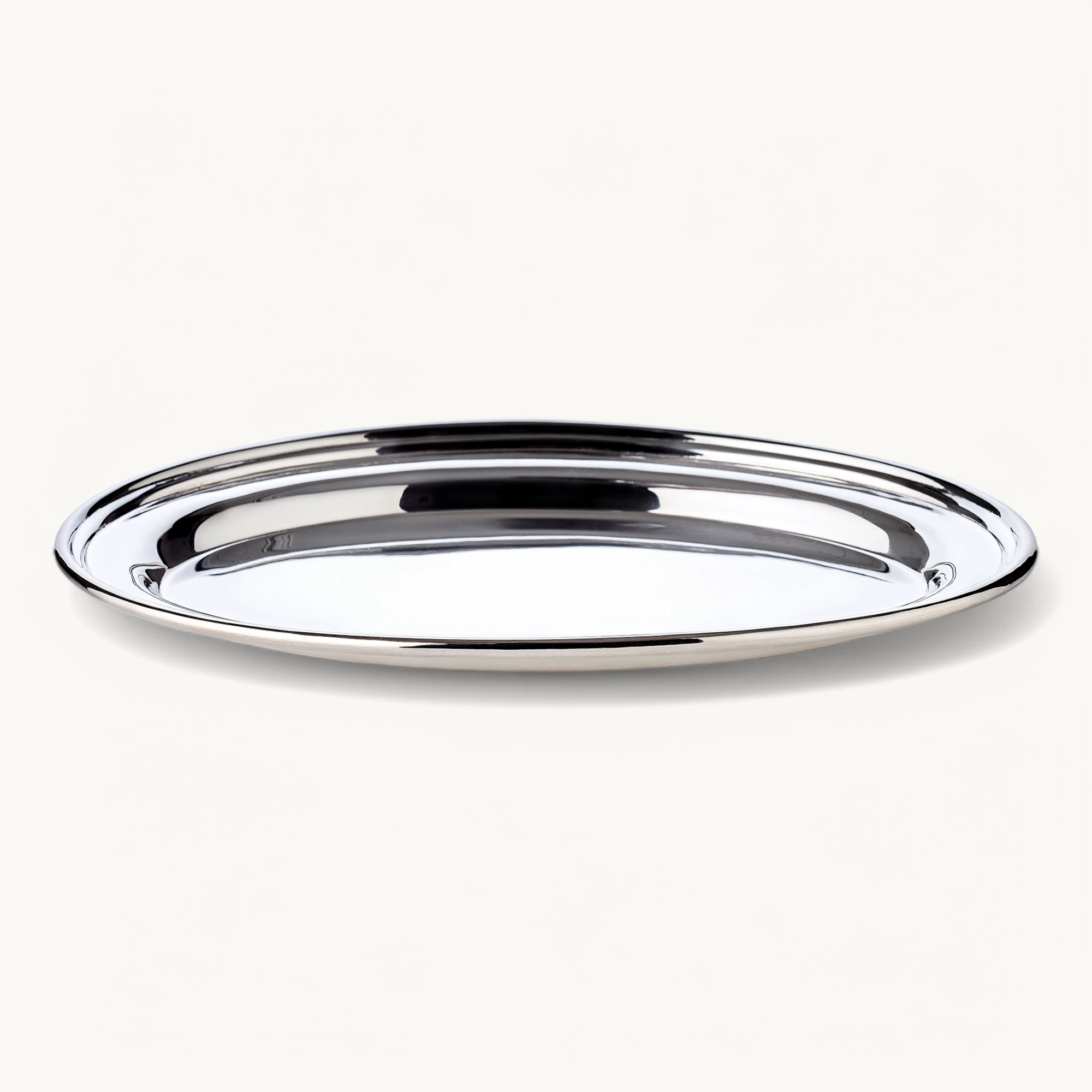Tablett Lisa (24x16 cm), oval, schwerversilbert
