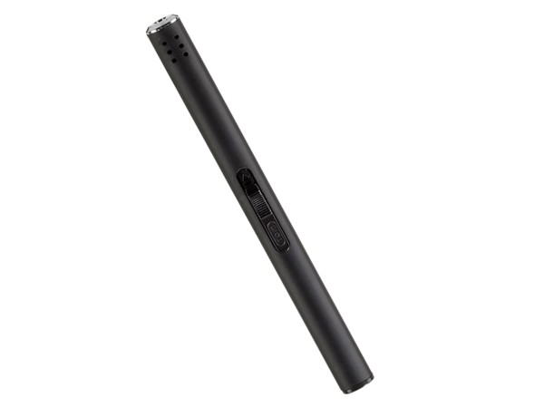 Stabfeuerzeug (Länge 18 cm), schwarz, verstellbare Flamme, nachfüllbar*