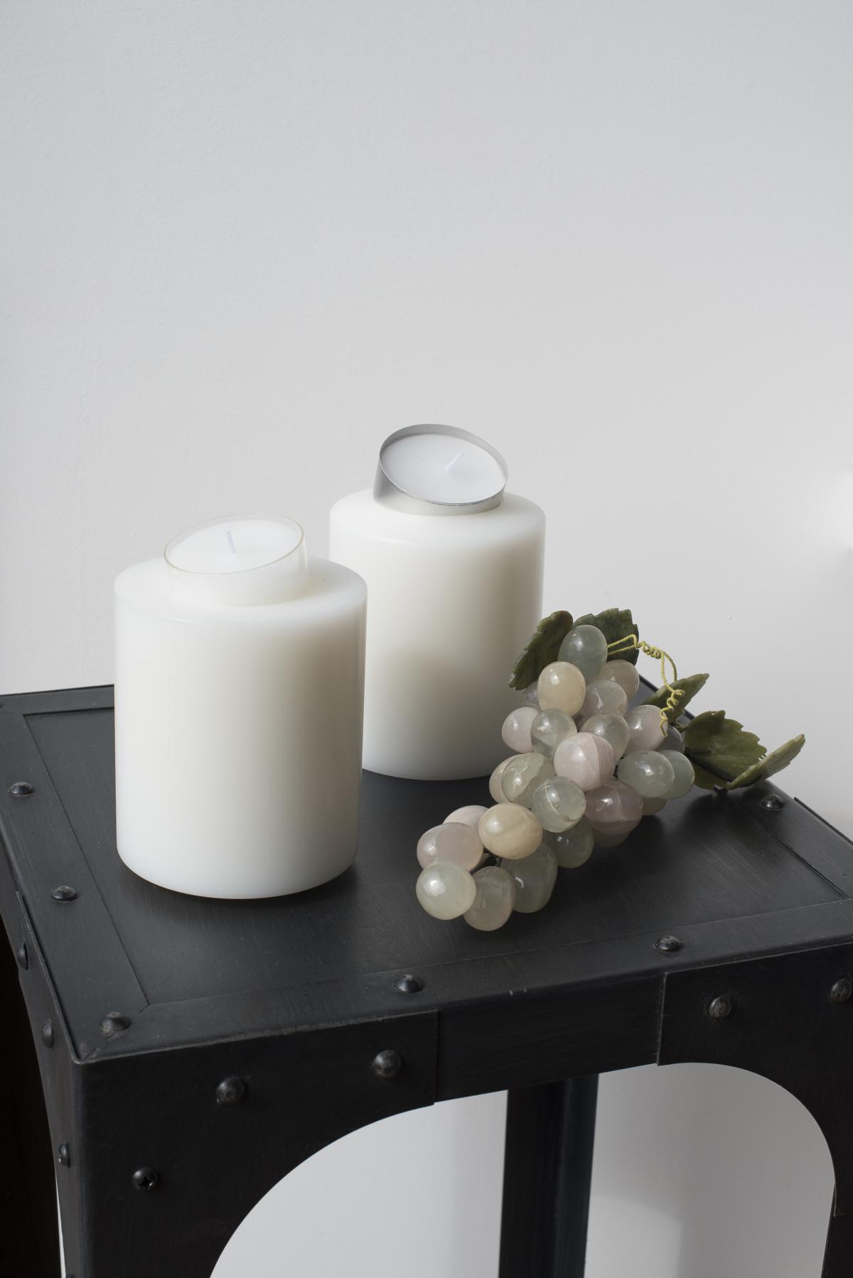 EDZARD porta tealight, candele permanenti Cornelius Pine, altezza 12 cm,  circonferenza 10 cm, adatti per maxi tealight, resistenti al calore fino a  90° : : Casa e cucina