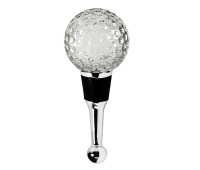 Flaschenverschluss Golf (Höhe 10 cm), Golfball-Form, Muranoglas-Art, Handarbeit