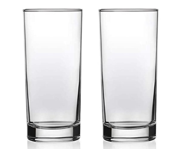 SALE 2er Set Trinkglas Wasserglas, Höhe 14,5 cm, Durchmesser 6 cm, Inhalt 300 ml, spülmaschinenfest